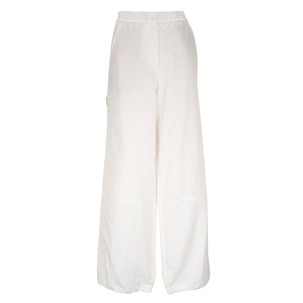 Dorothee Schumacher Slouchy Coolness Light Cream Wide Leg Pant