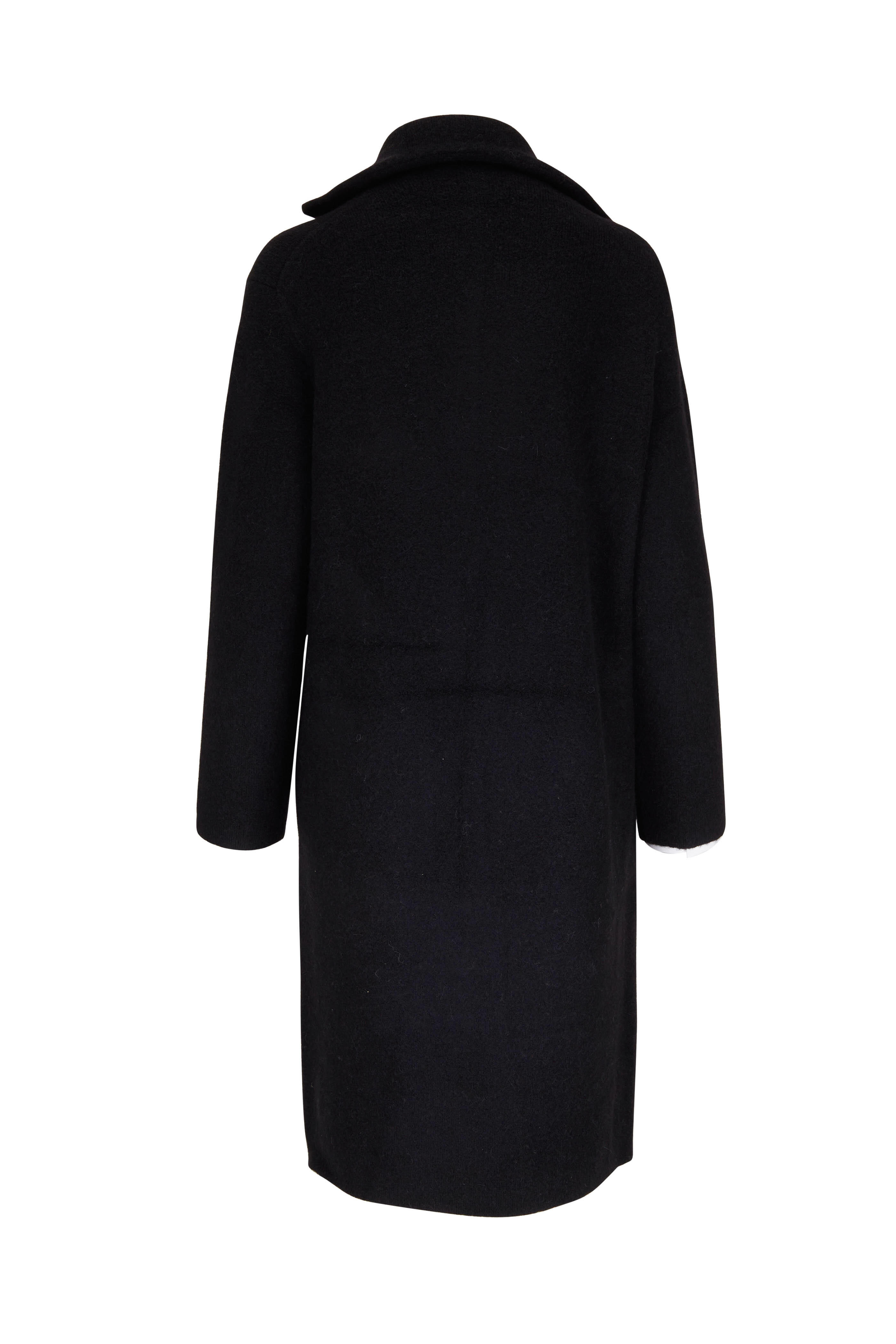 Vince Black Long Collared Cardigan Mitchell Stores