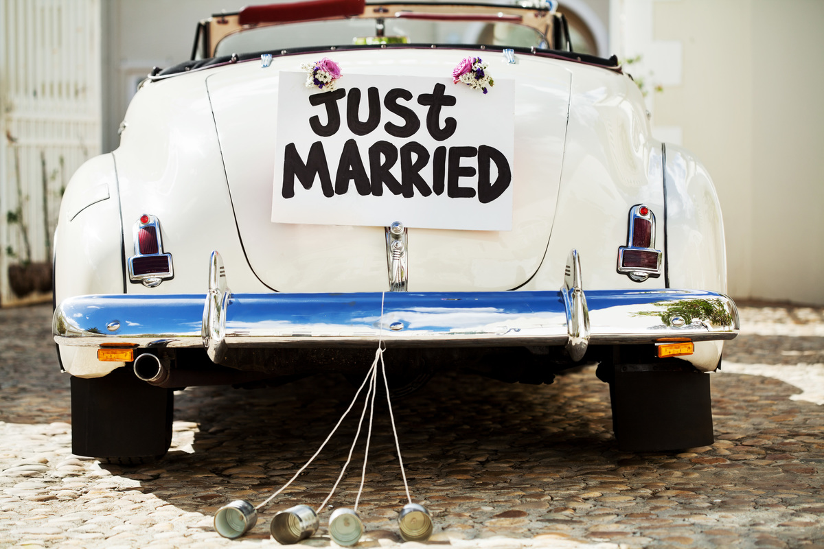 Just Married Car Just Married