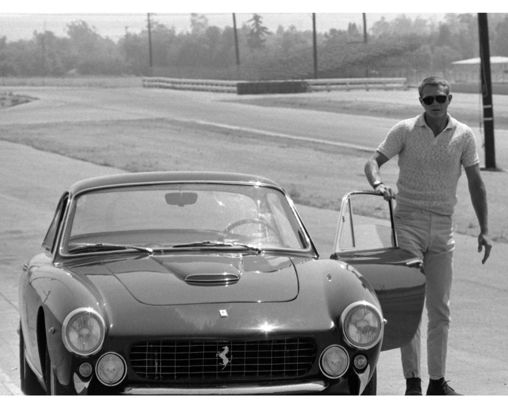 Steve McQueen with car Steve McQueen