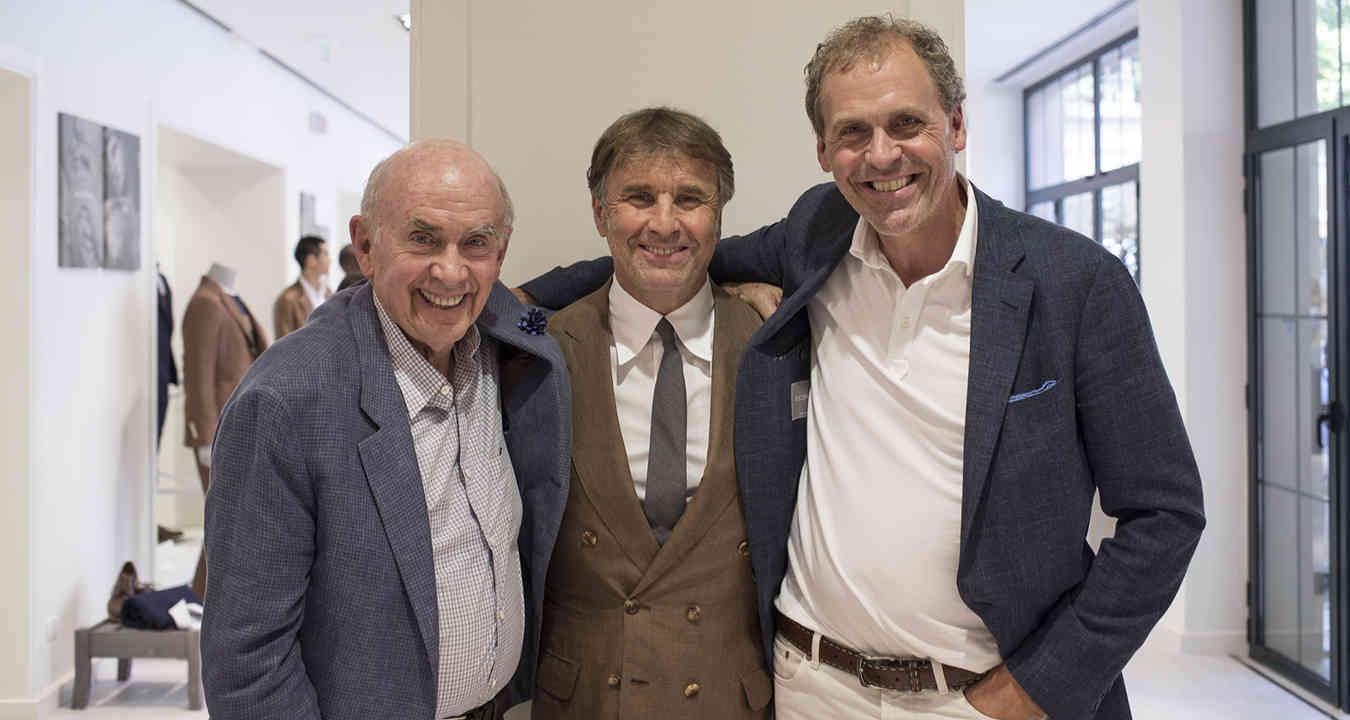Jack & Bob Mitchell with Brunello Cucinelli Jack & Bob Mitchell with Brunello Cucinelli