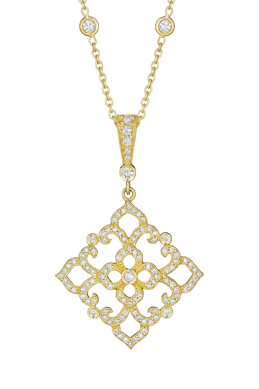 Gold Lace Diamond Bale Enhancer