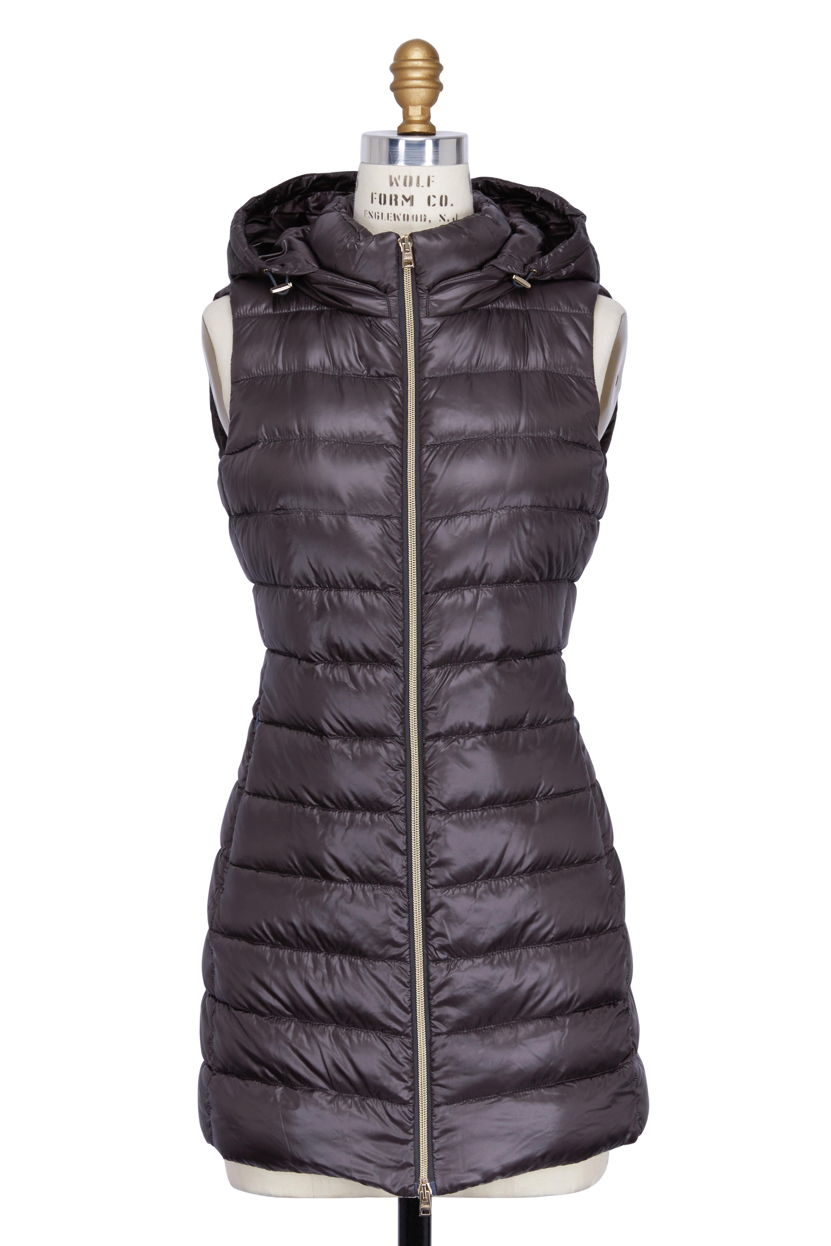 charcoal puffer vest