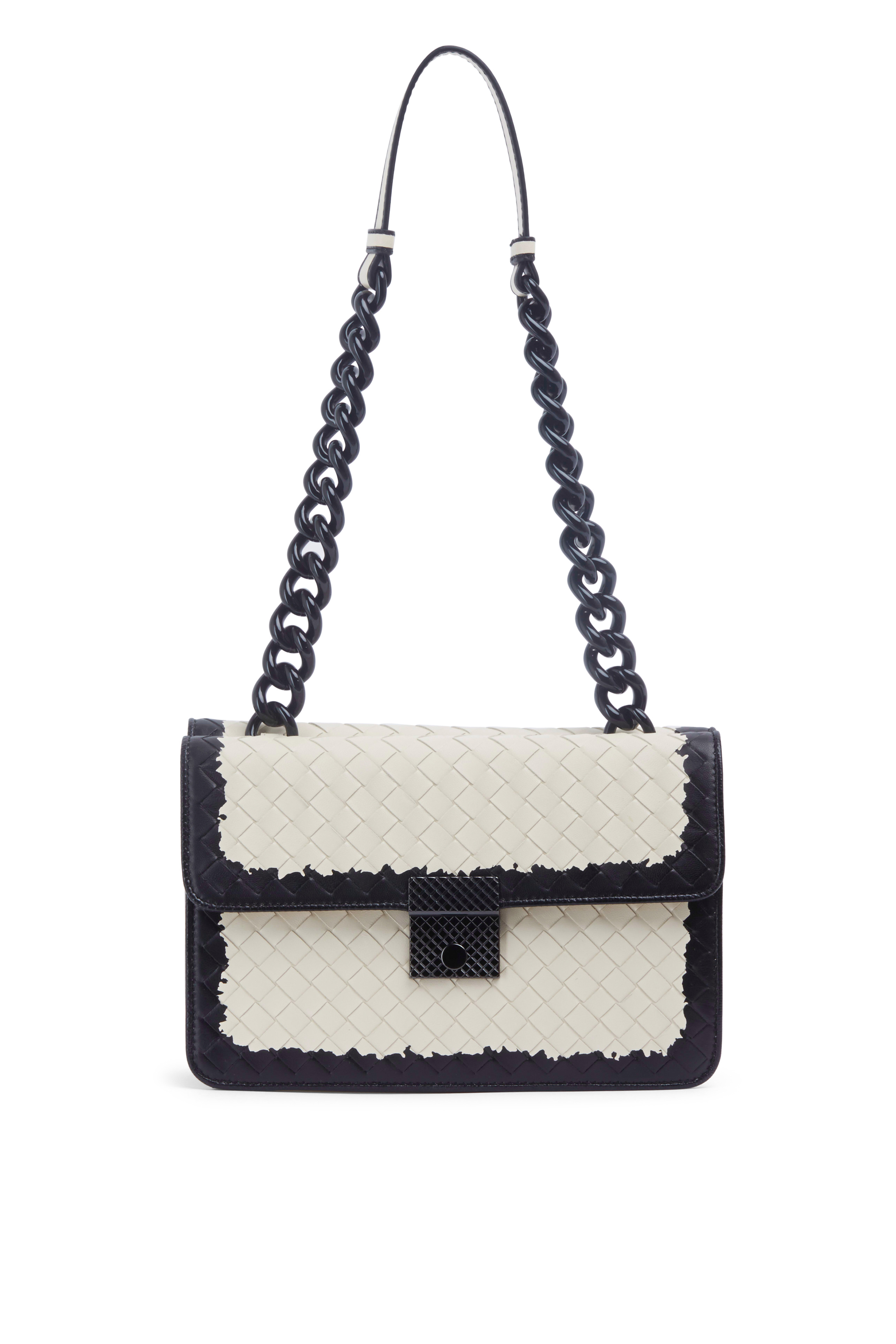 double chain shoulder bag