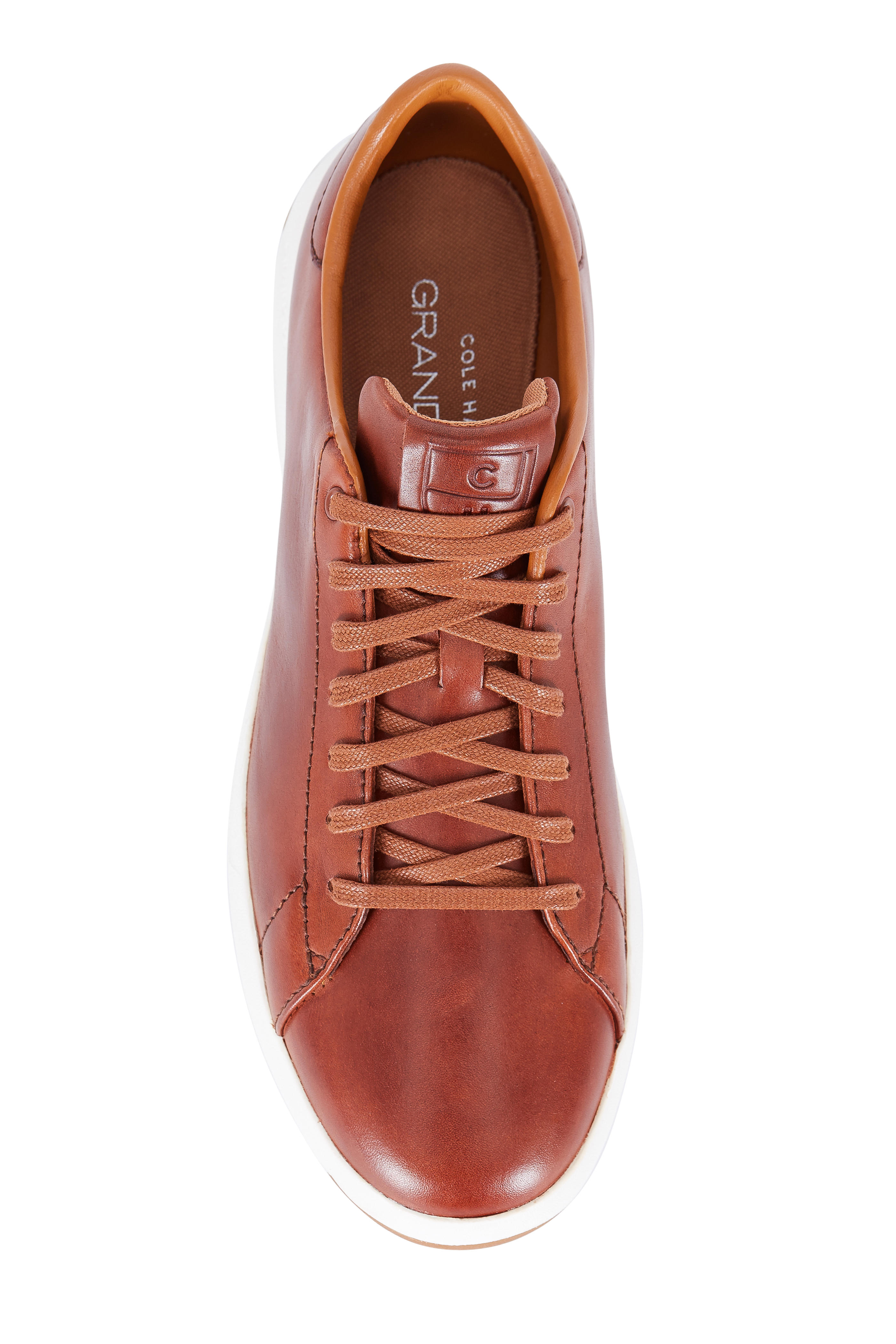 cole haan grandpro cognac sneakers
