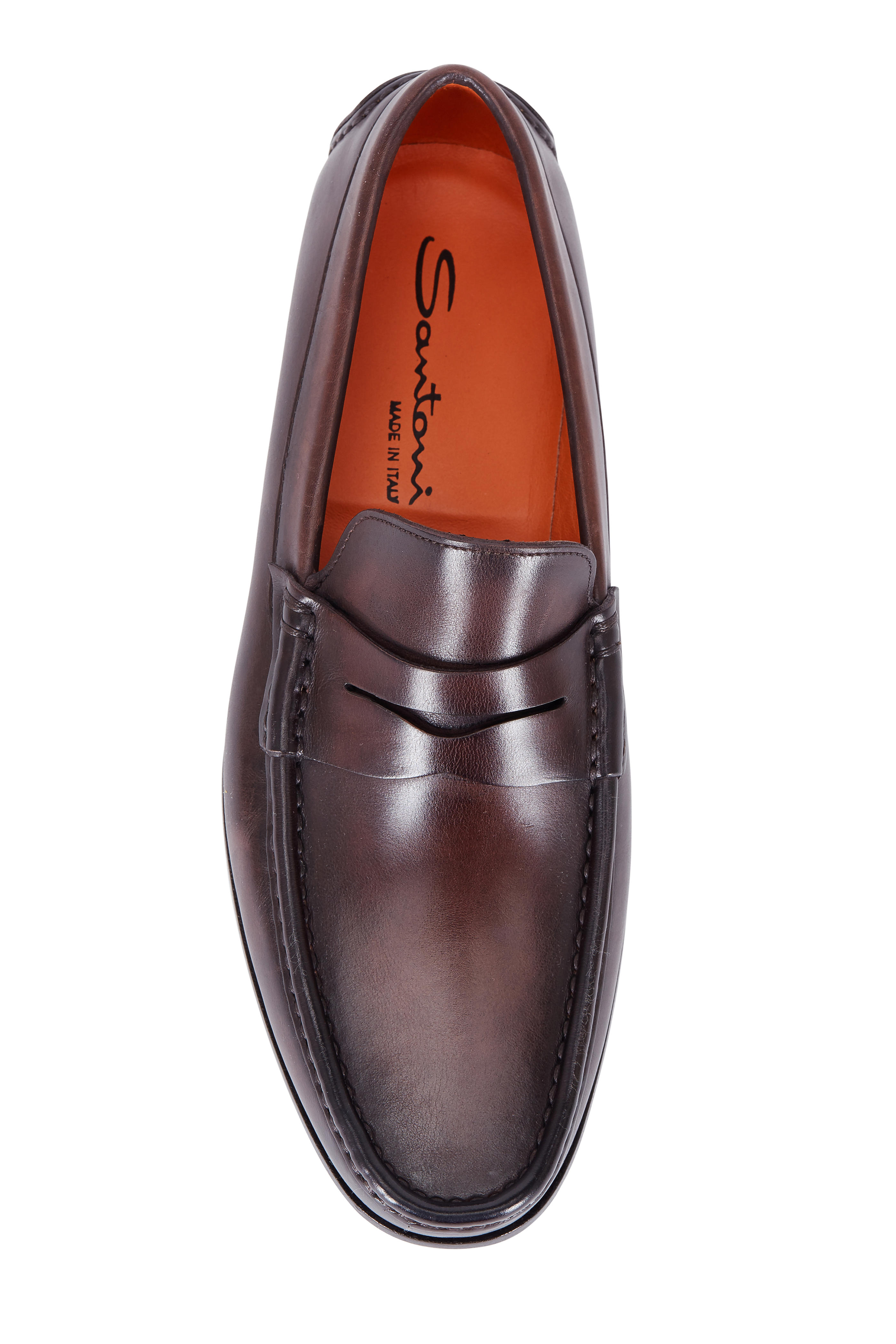 santoni fergus penny loafer