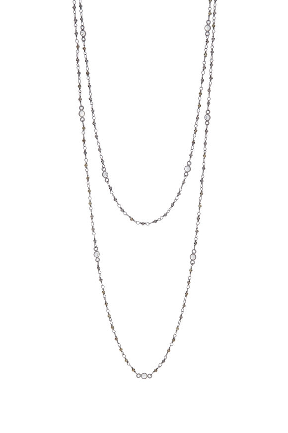 Dana Kellin - 14K Gold Tahitian Pearl & Labradorite Necklace | Mitchell ...