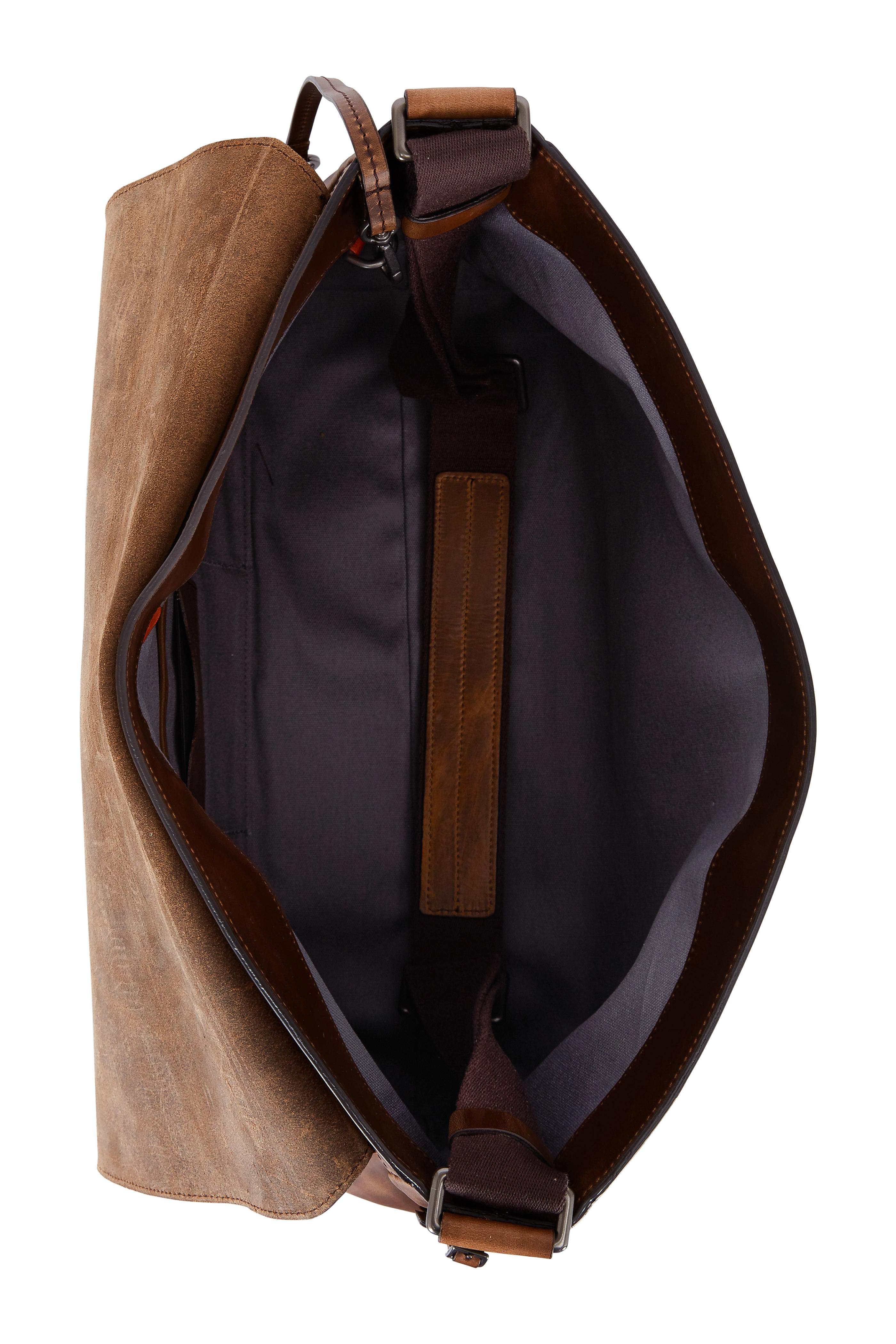 shinola navigator leather messenger bag