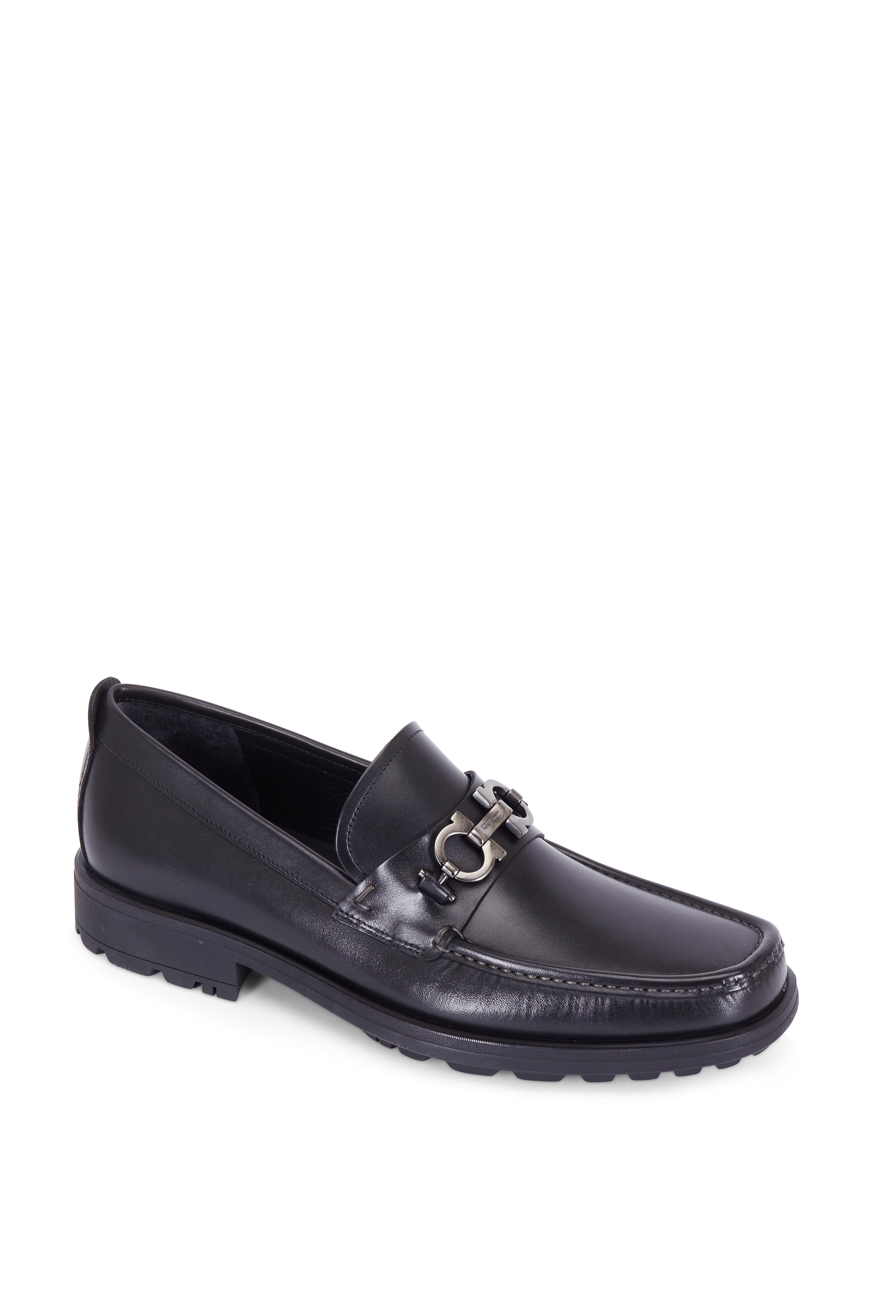 leather bit loafers