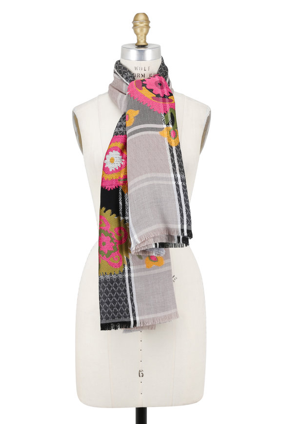 Women's Designer Scarves from Cucinelli, Valentino, Manolo Blahnik