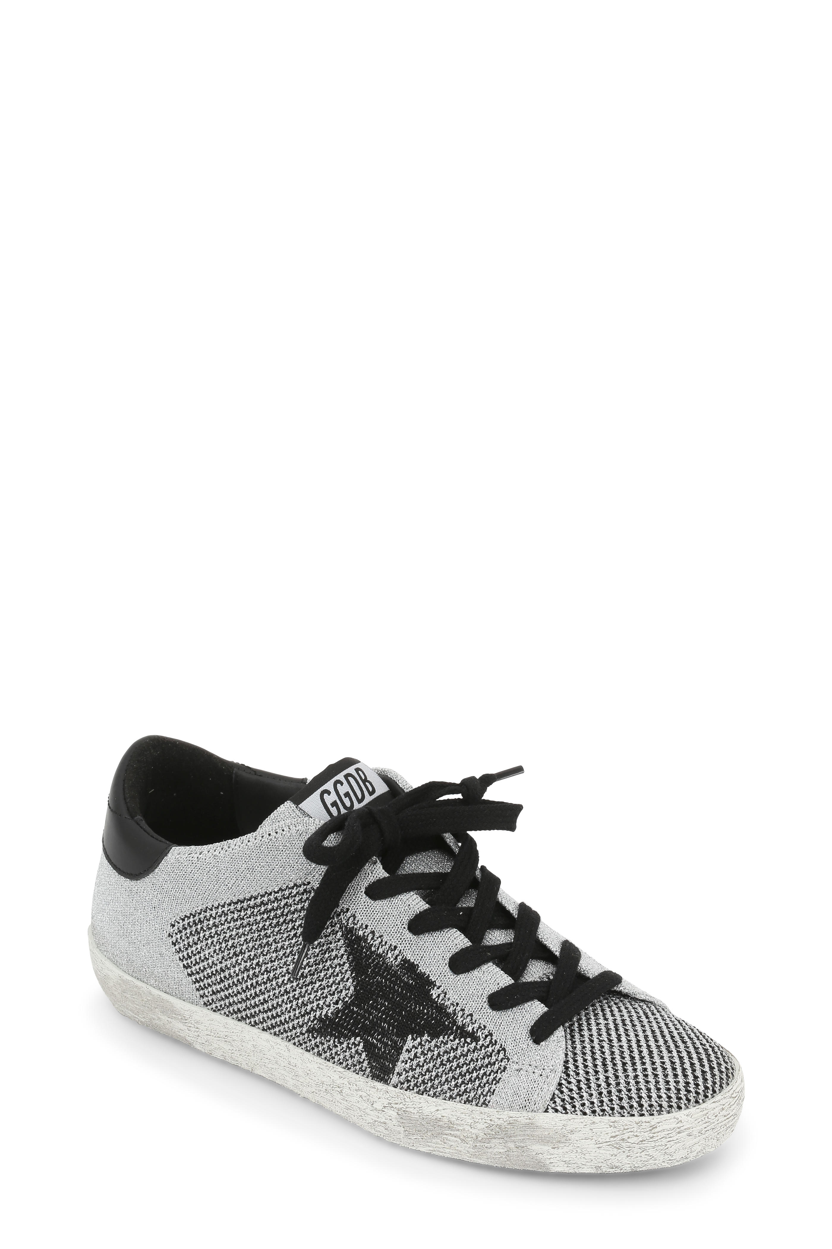 Women's Superstar Metallic Silver Knit 