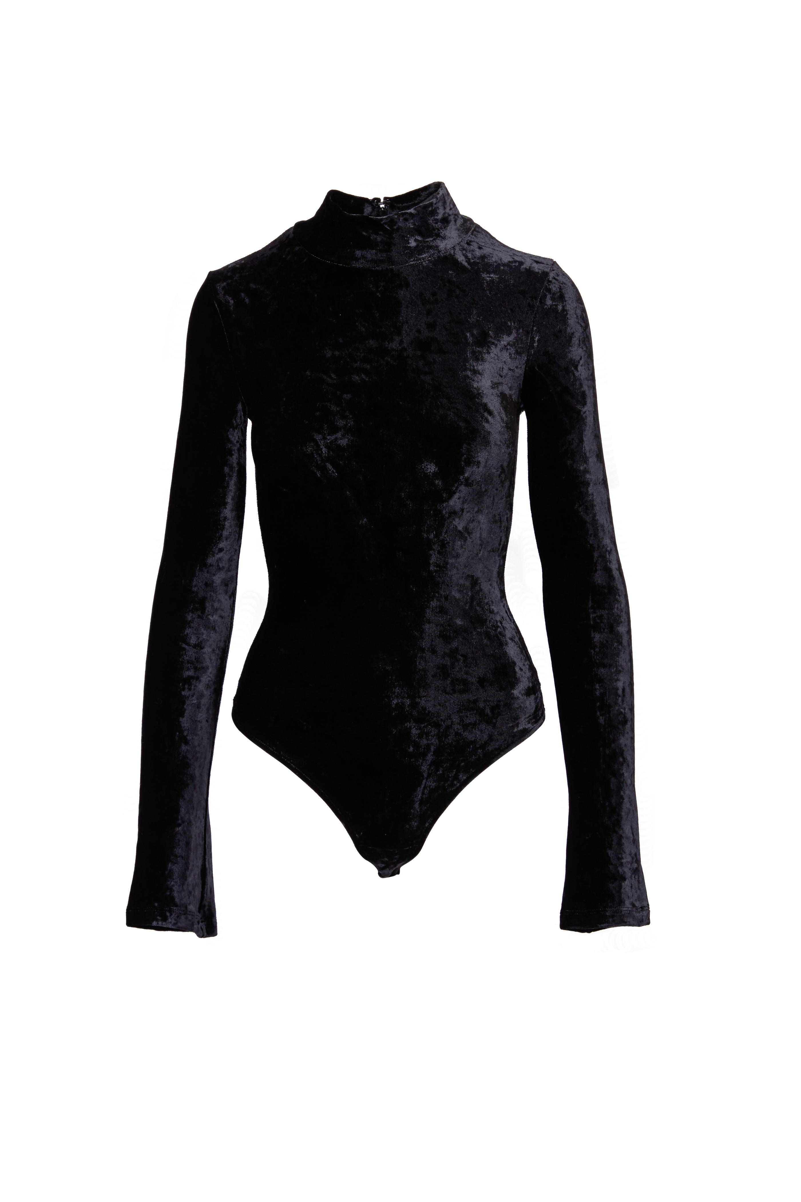 black velvet turtleneck