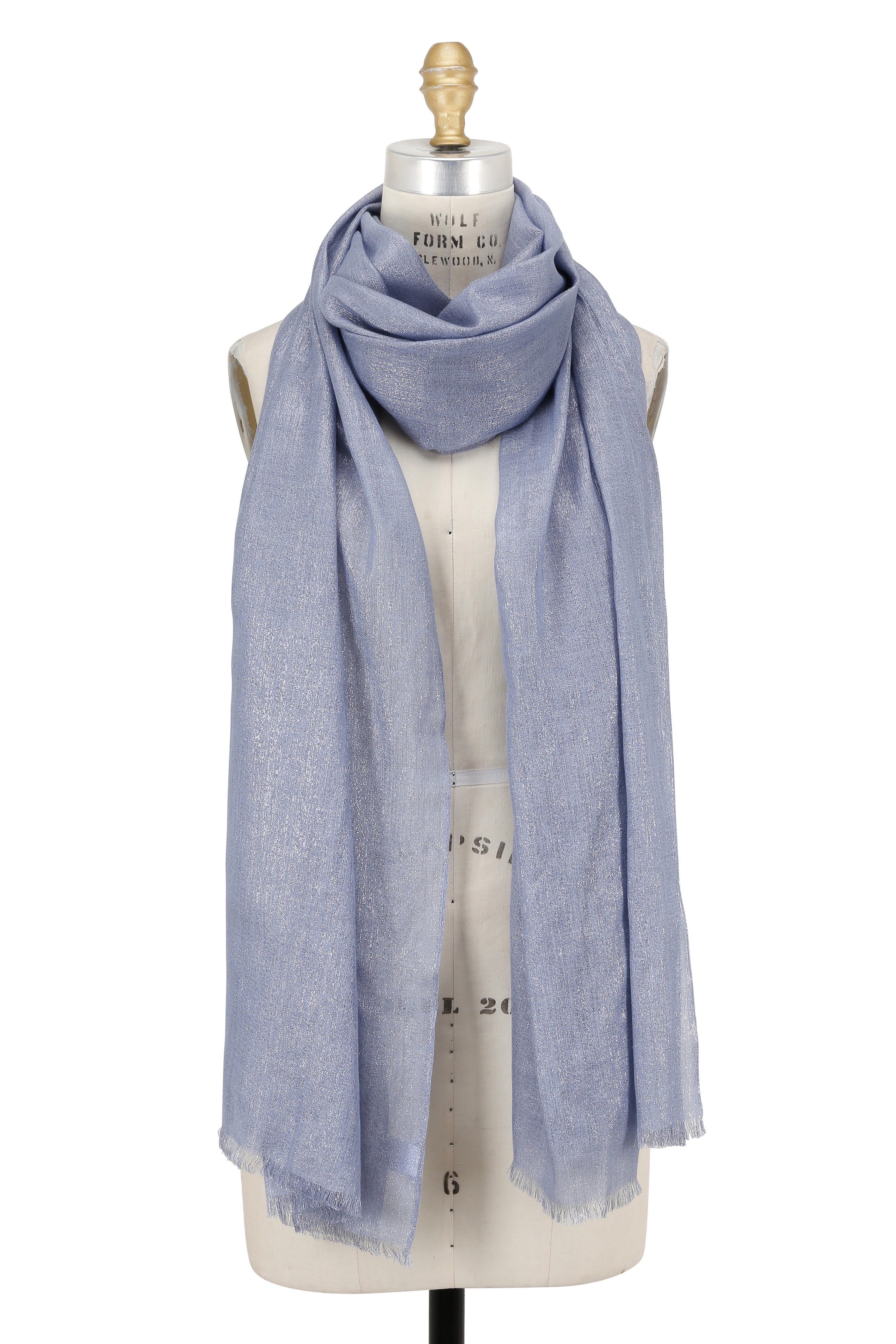 periwinkle cashmere scarf