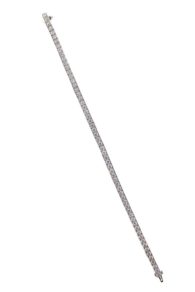 Platinum Diamond Line Bracelet