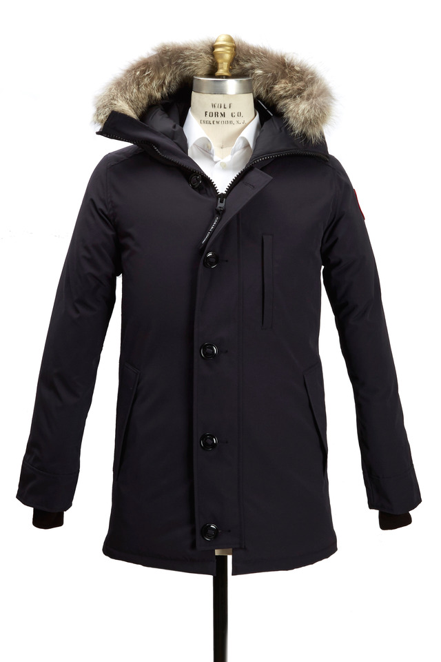 Chateau Navy Blue Hooded Parka