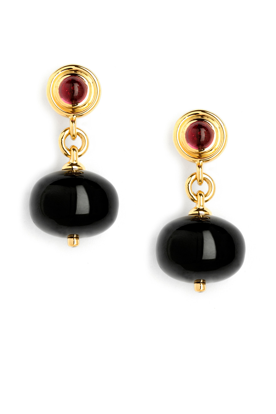 Lantern Stone Dangle Earrings