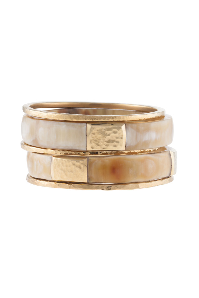 Light Horn Kama Bangles, Set Of Five