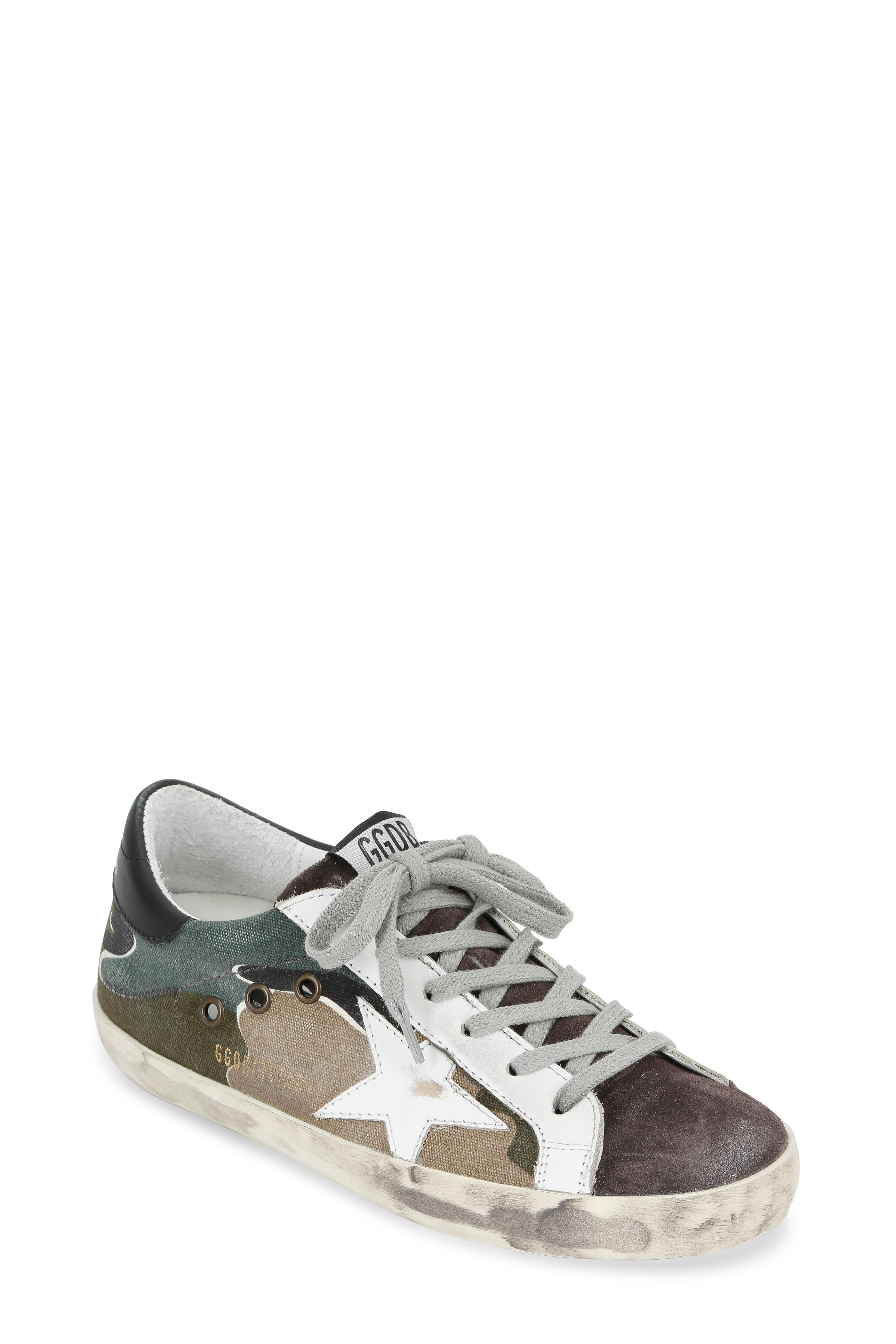 Golden Goose - Women's Camo Canvas Low 