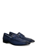 Berluti - Lorenzo Rimini Navy Blue Kangaroo Leather Loafer