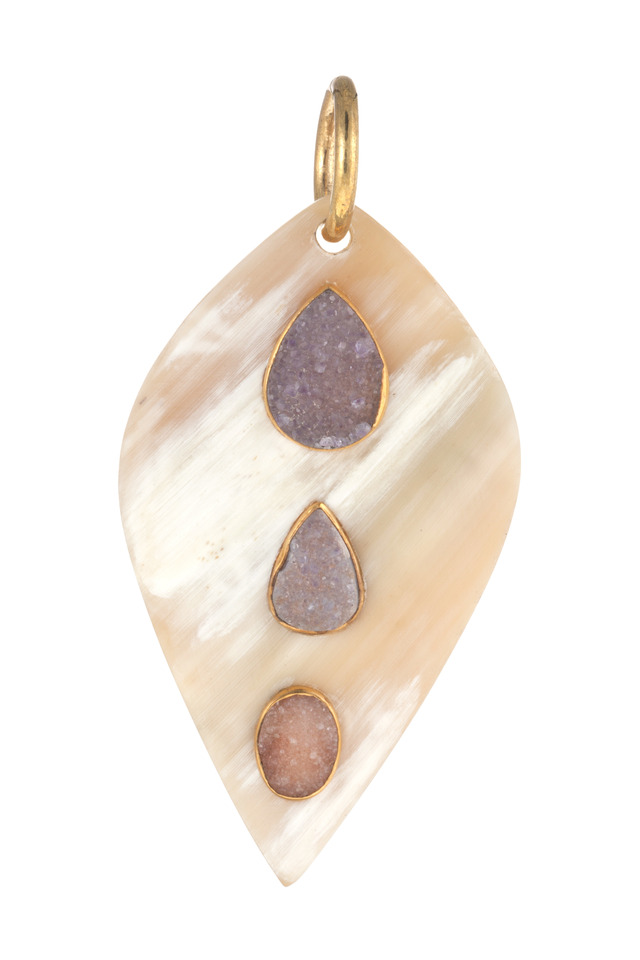 Teardrop Druzy Pendant