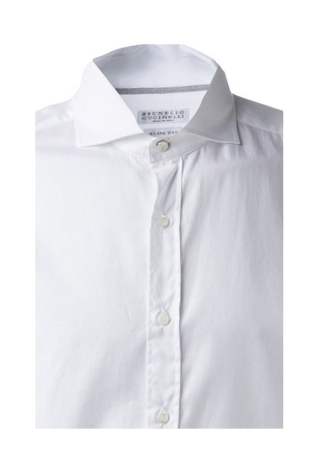 White Cotton Sport Shirt