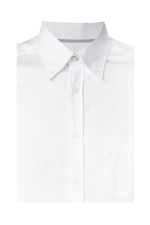 White Cotton Sport Shirt