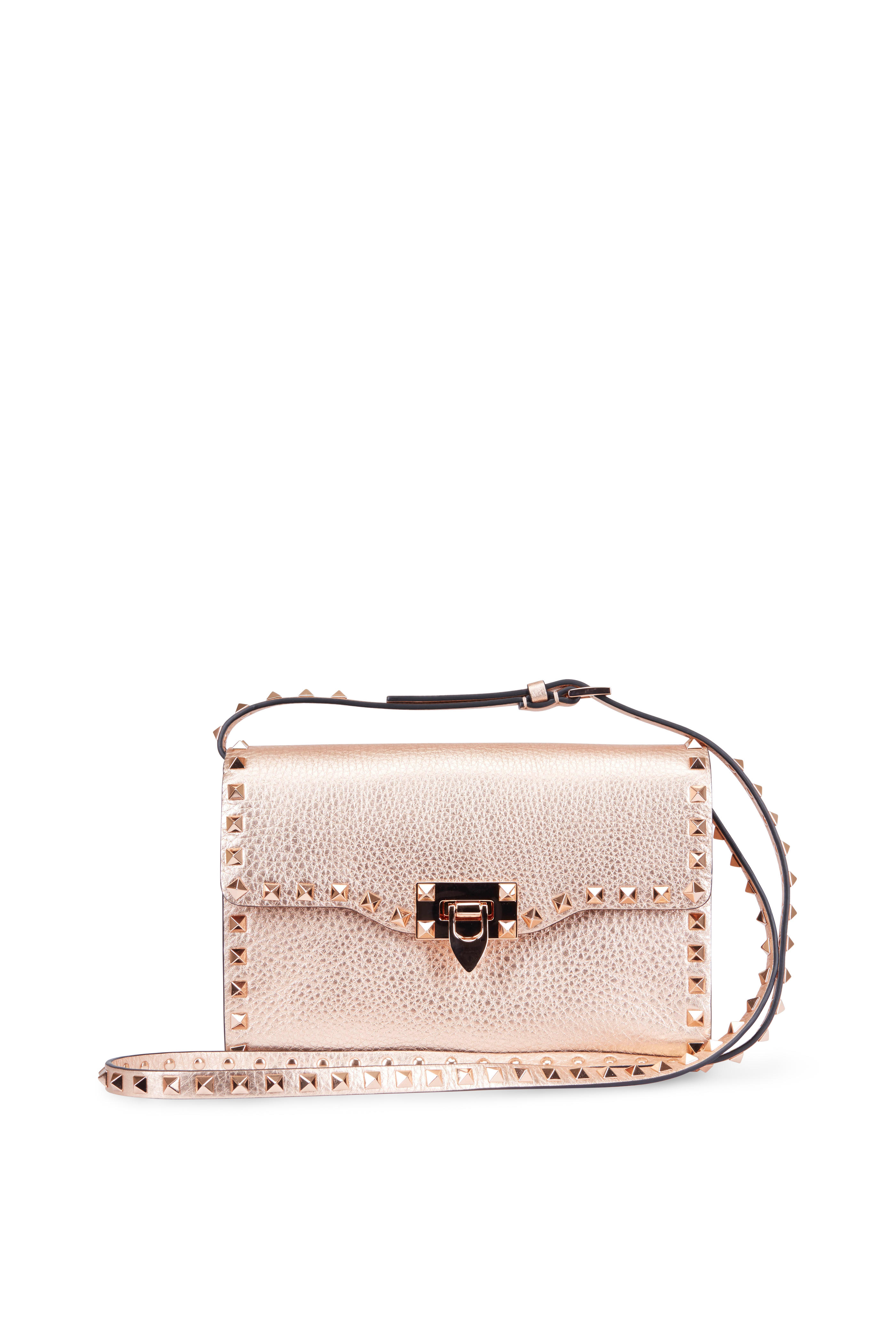 valentino rockstud rose gold