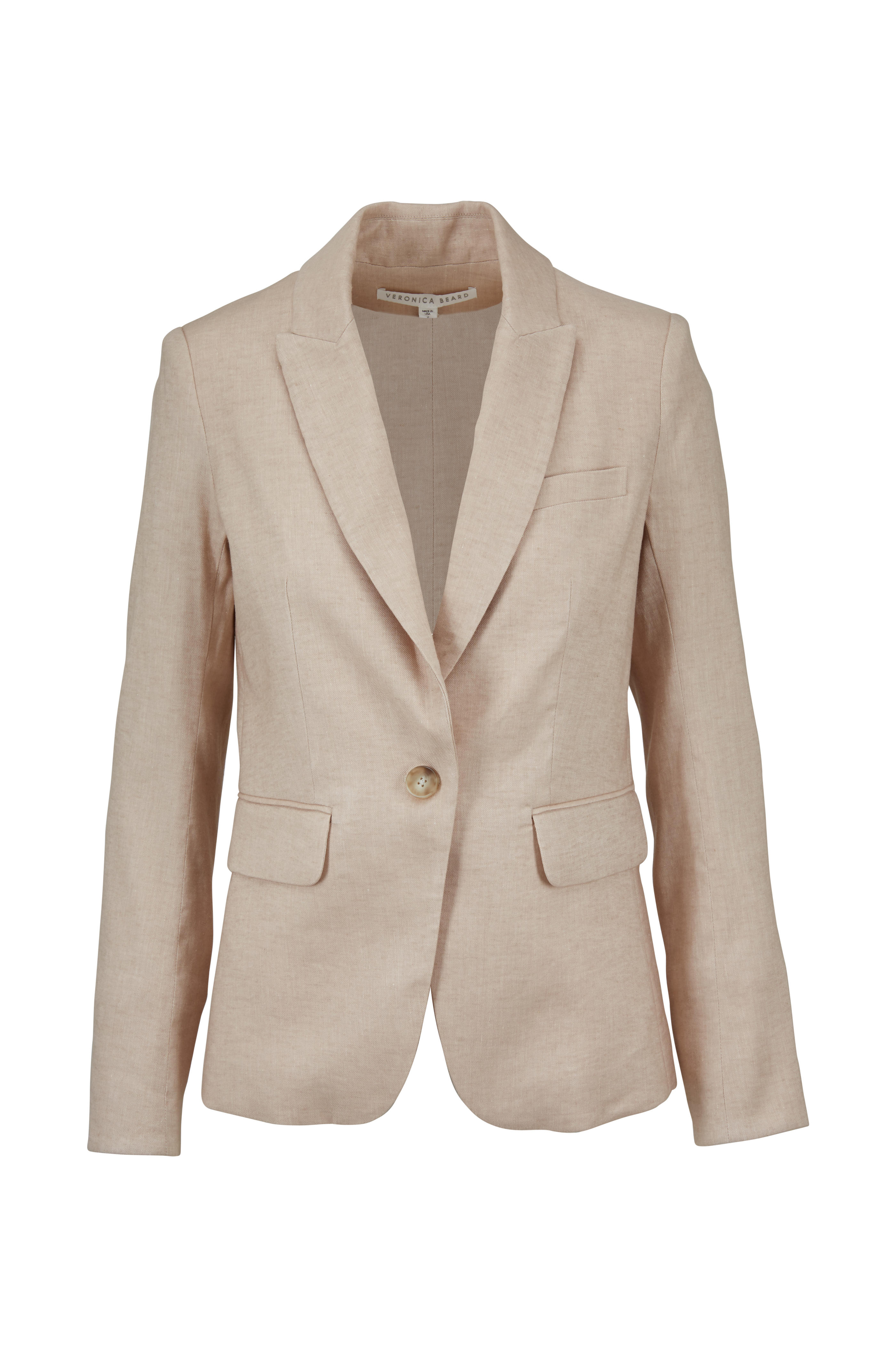 veronica beard linen blazer