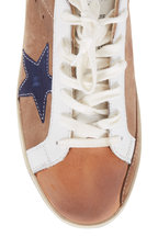 golden goose tan indigo