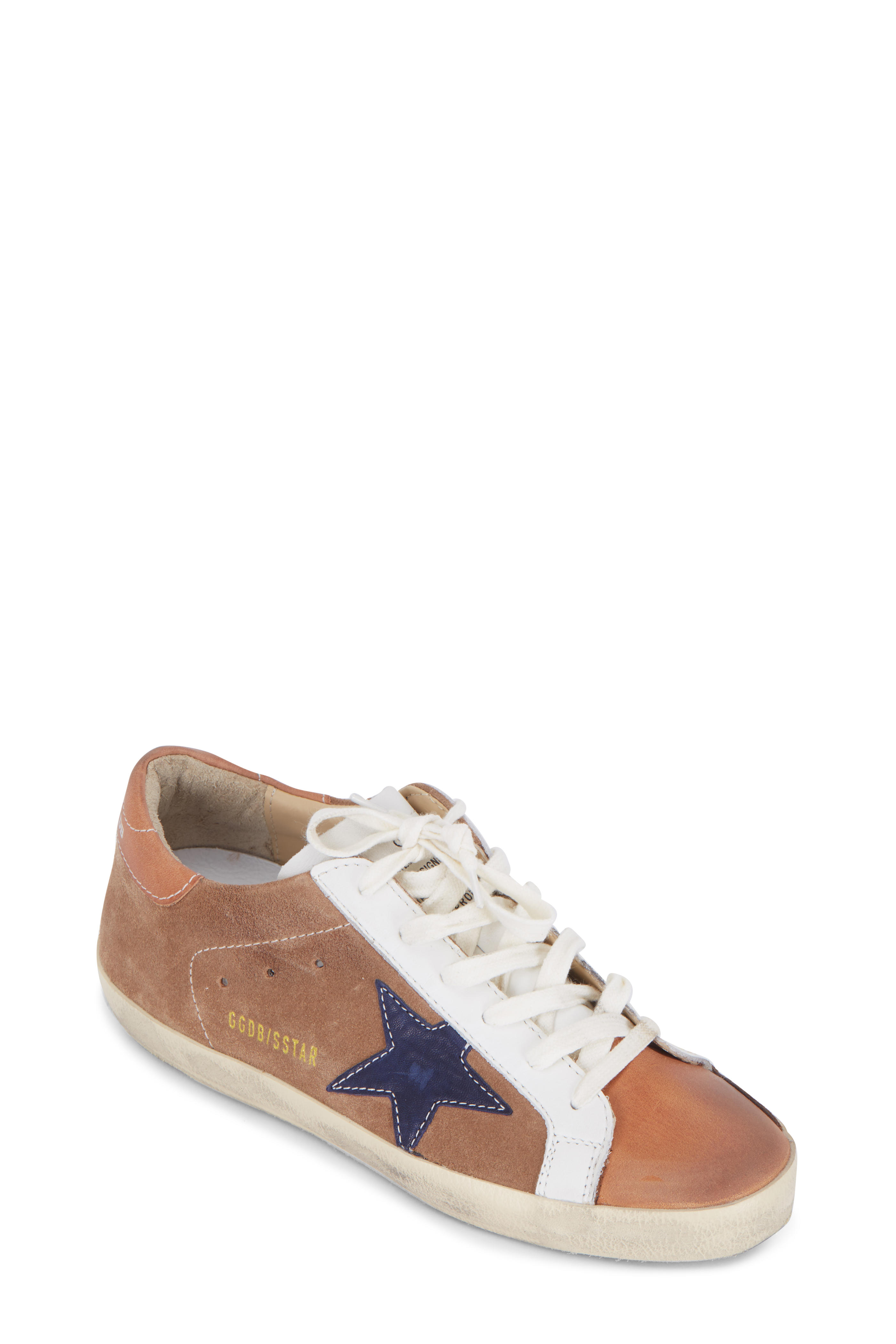 golden goose tan suede