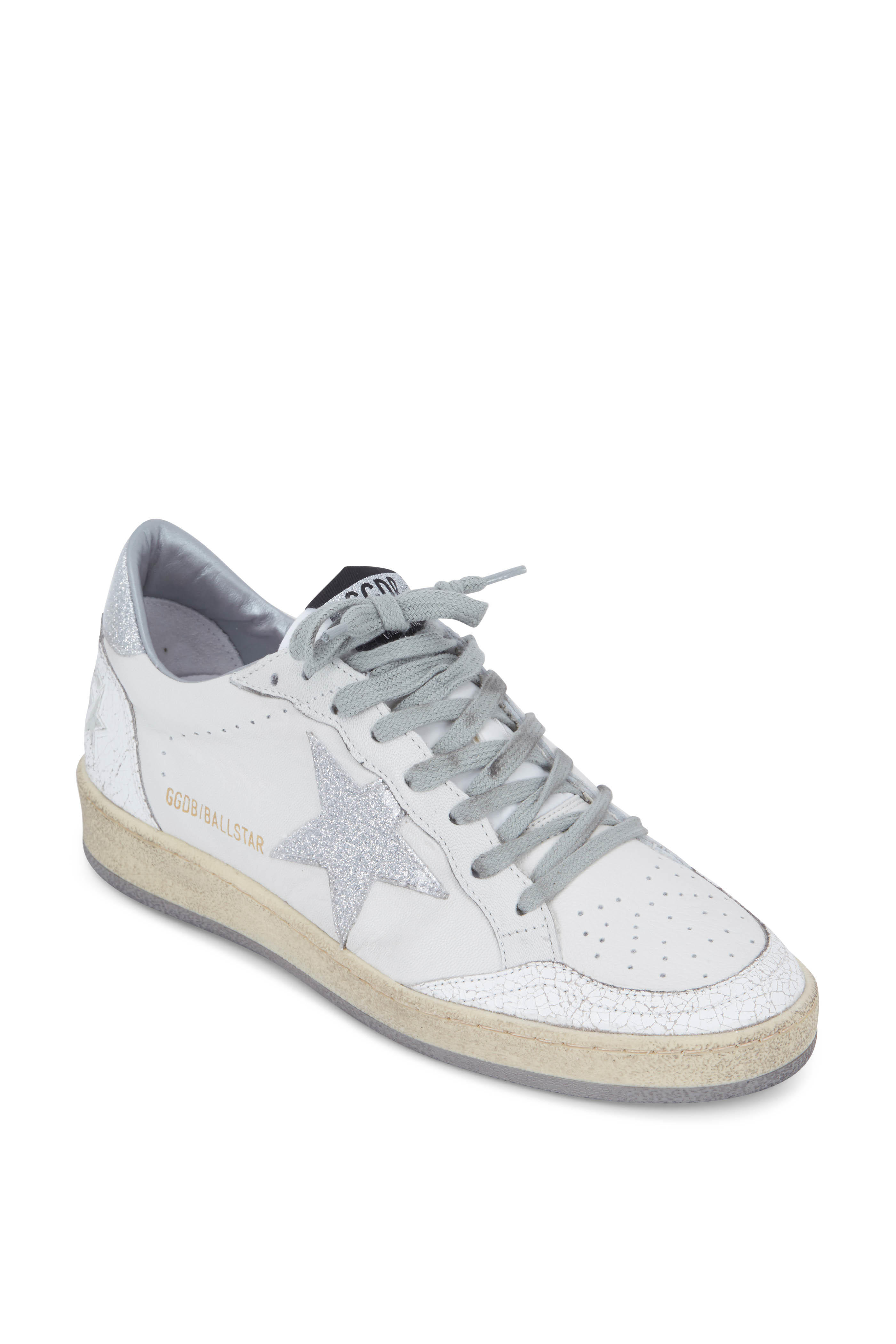 golden goose white and silver