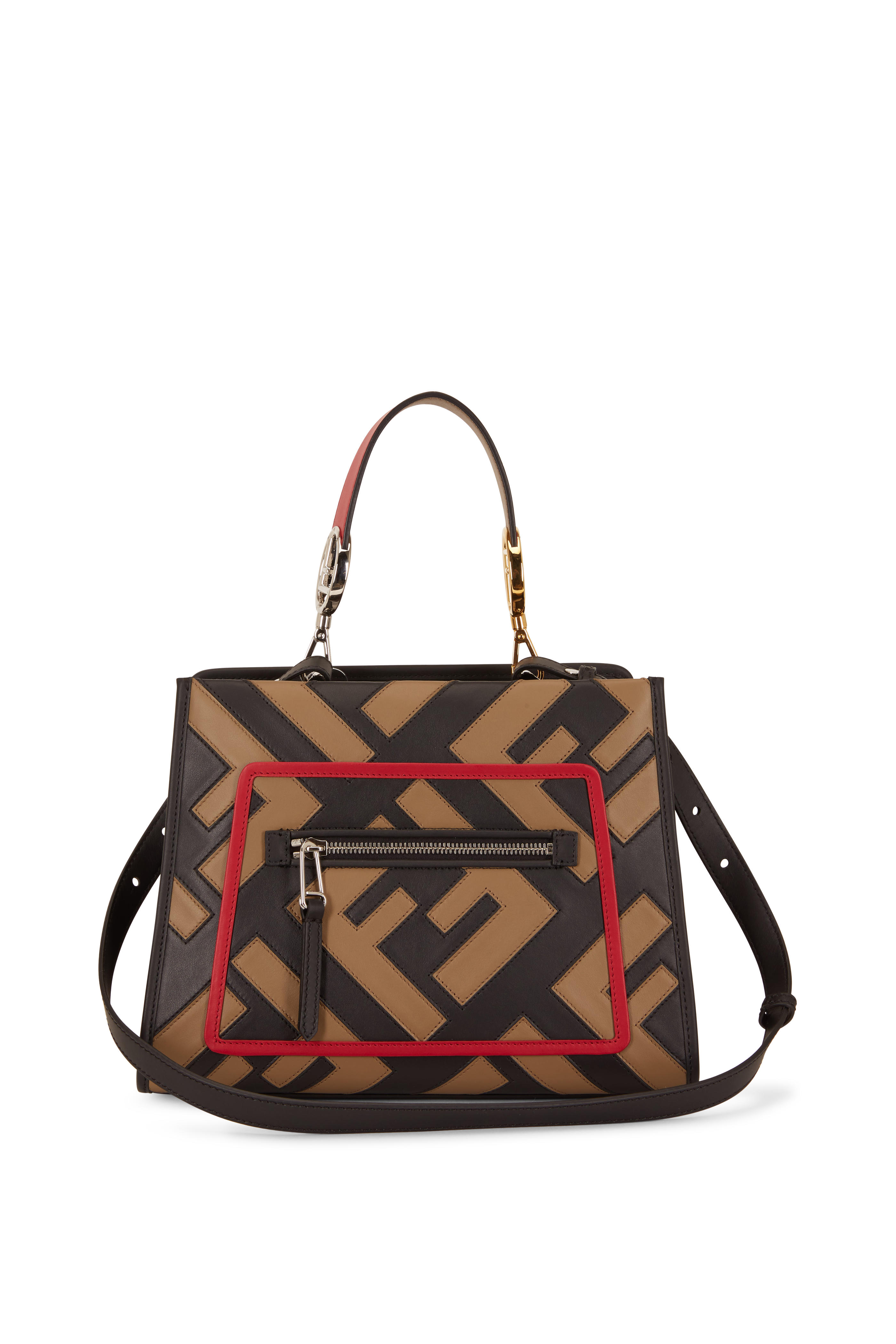 fendi runaway small leather shoulder bag