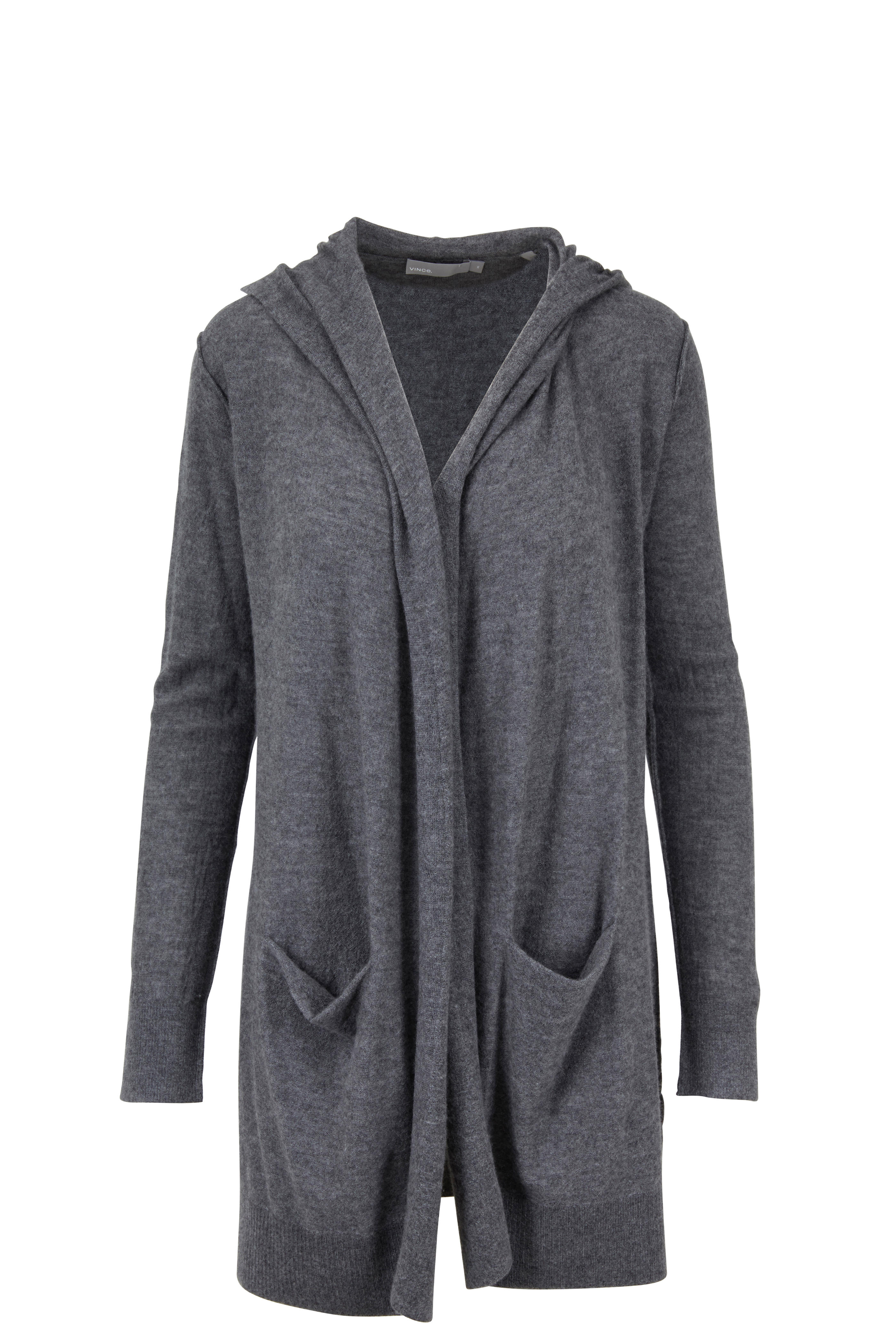 vince hooded cashmere cardigan