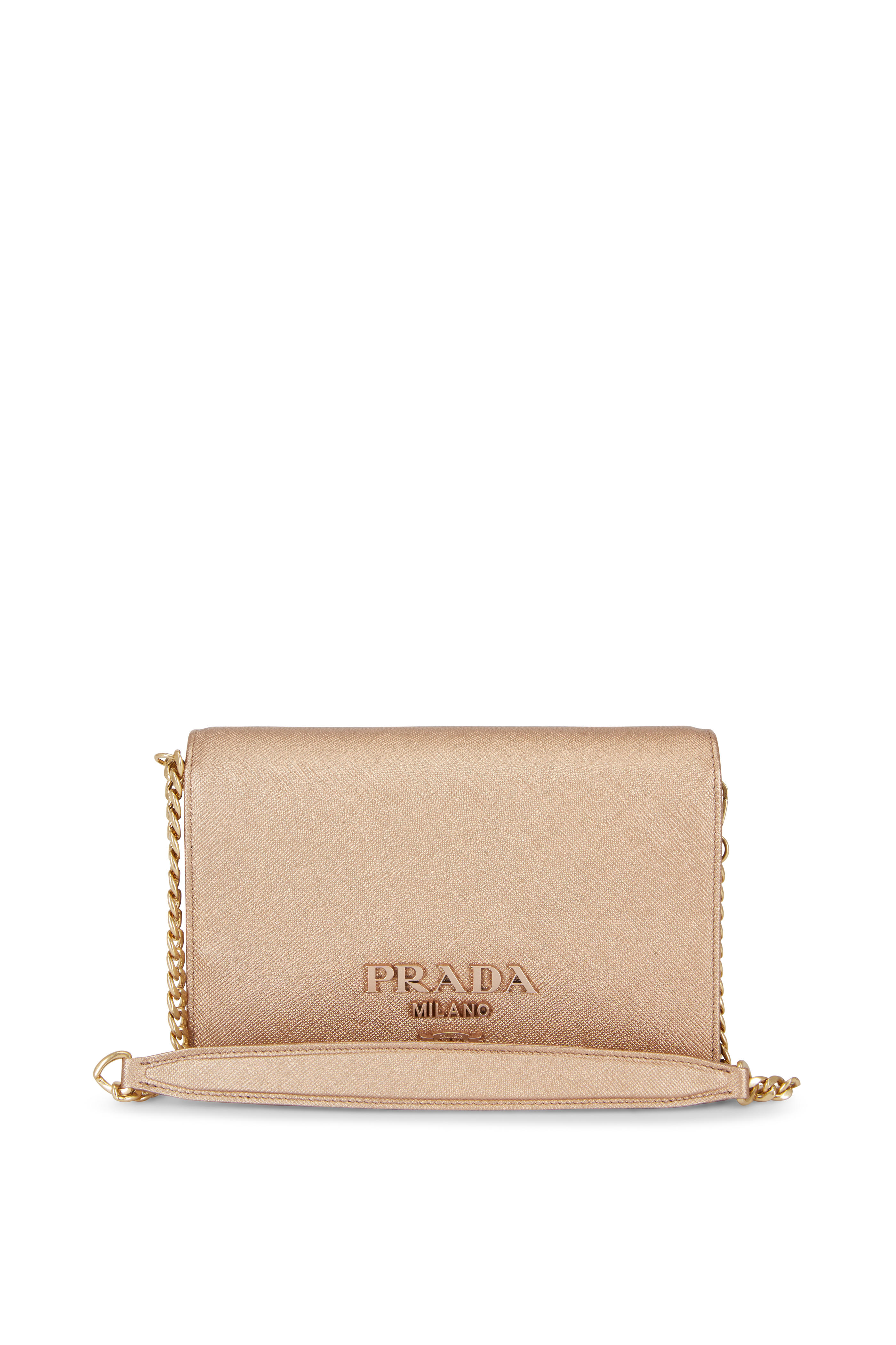 prada rose gold bag