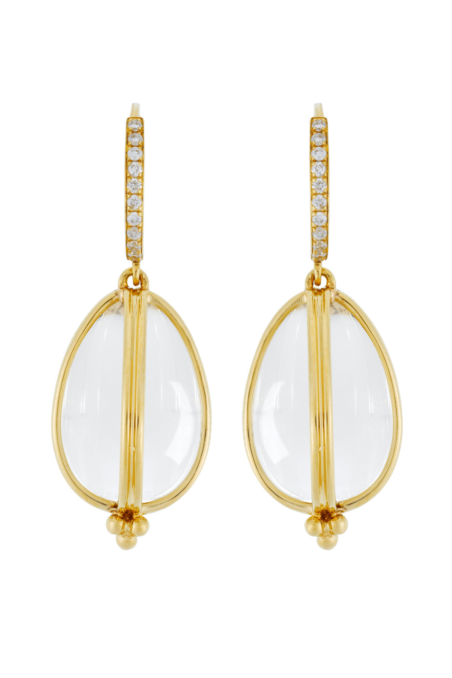 Classic Amulet Diamond-Wire Earrings