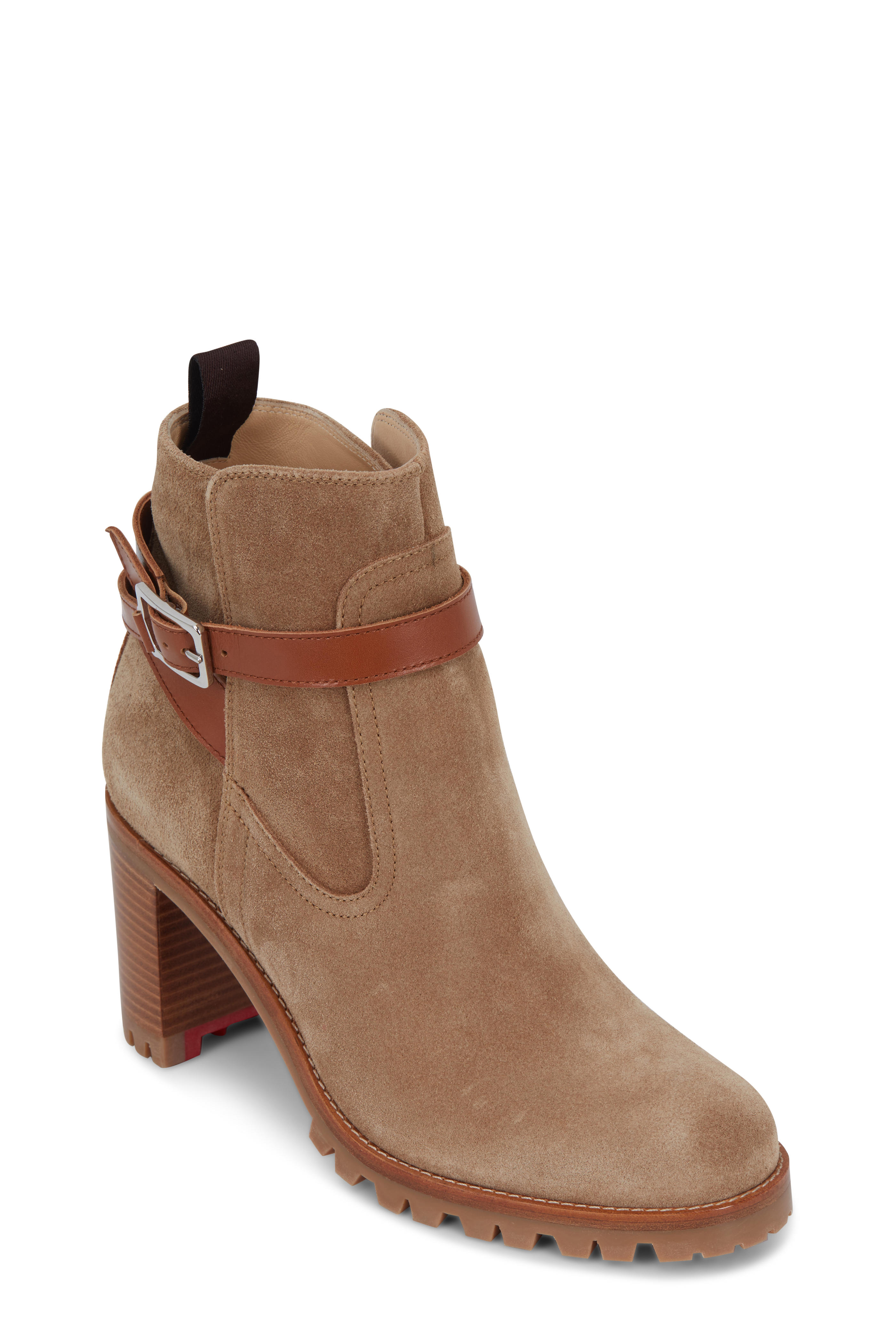 christian louboutin trapeurdekoi leather ankle boots