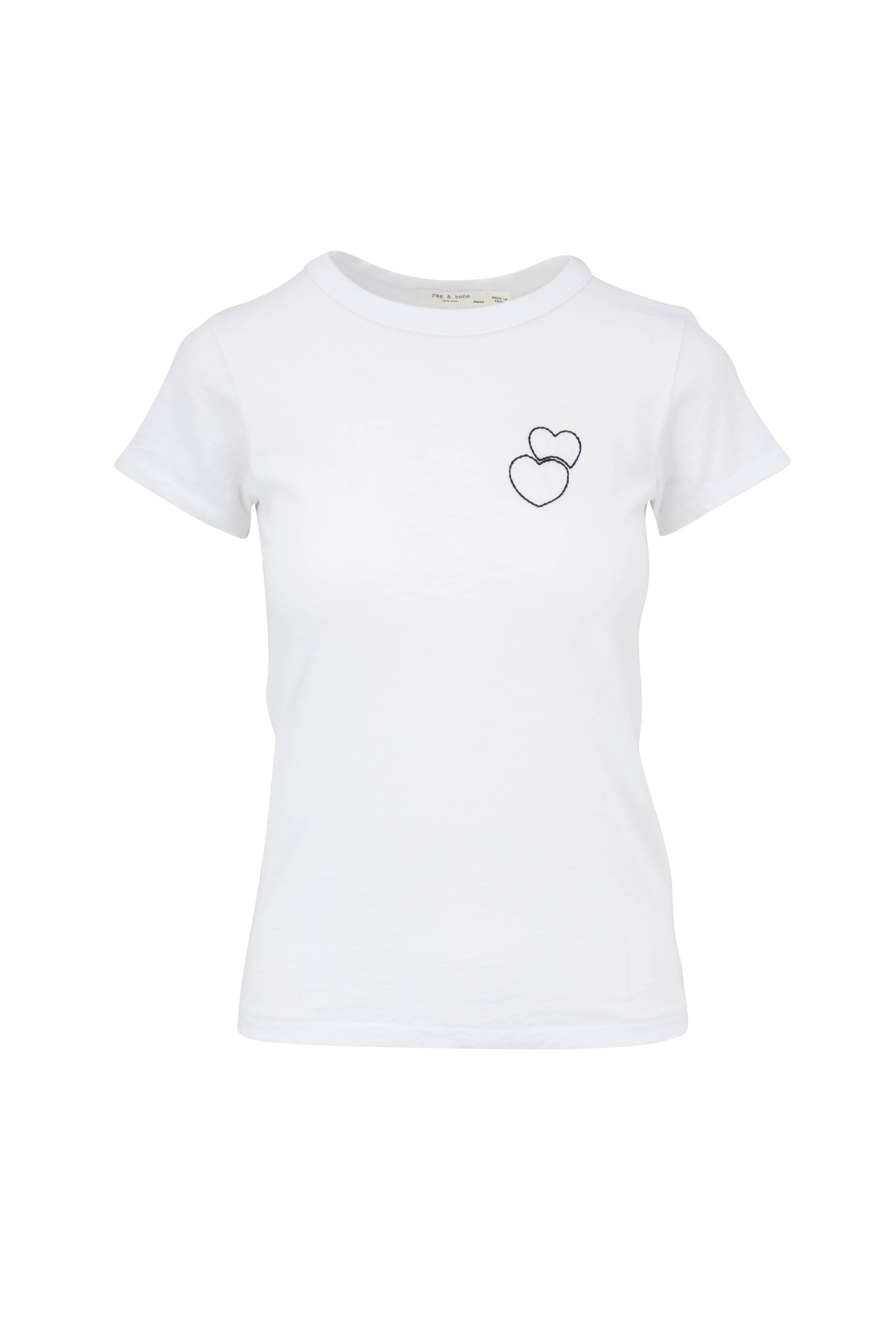 rag and bone double heart tee