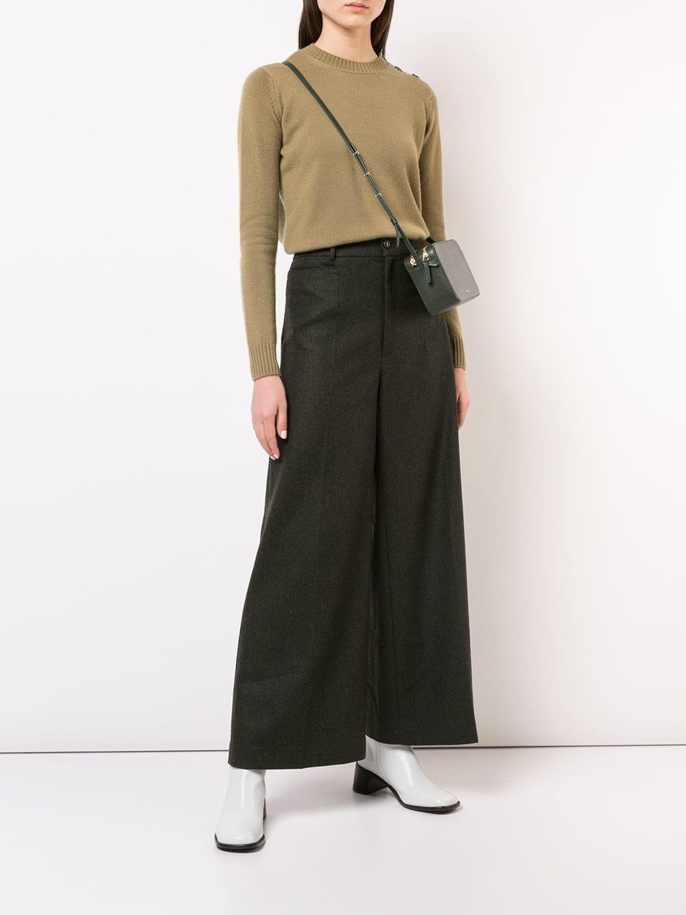 mansur gavriel double zip crossbody