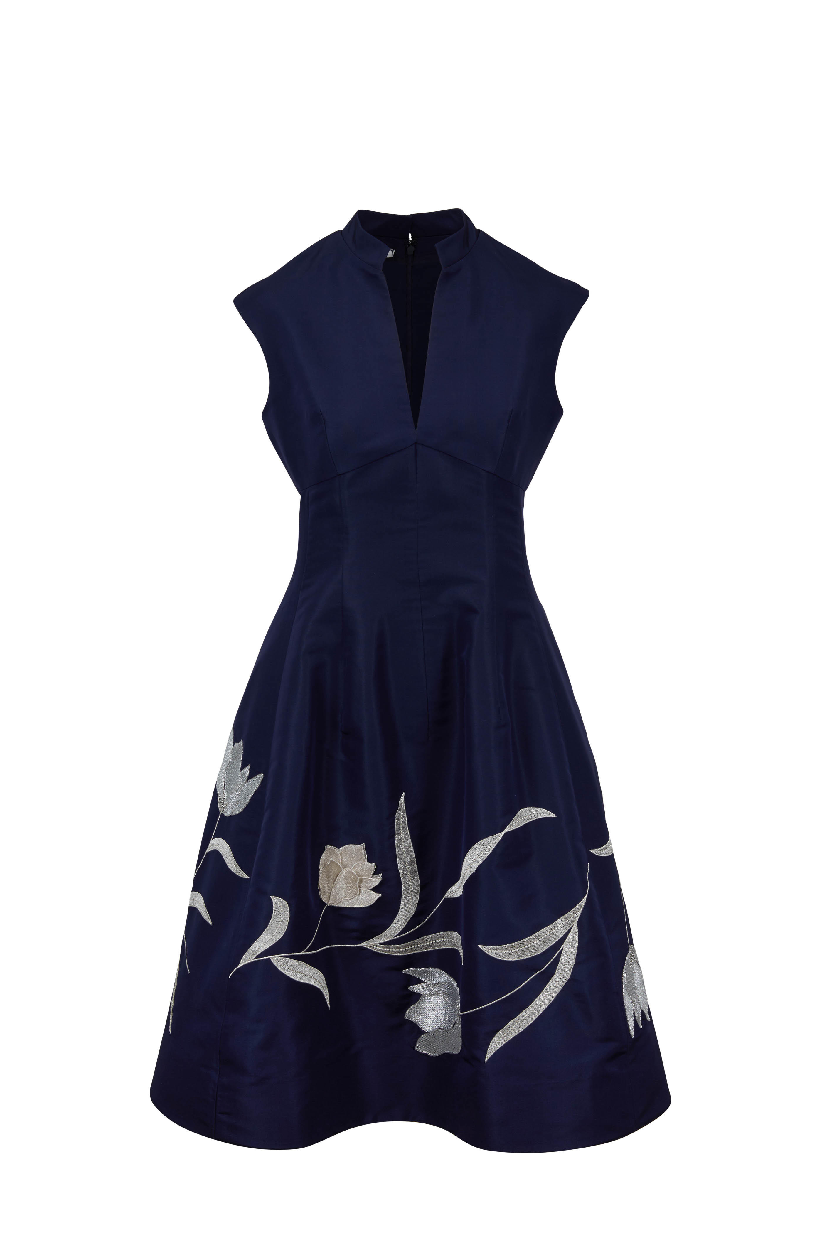 oscar de la renta navy dress