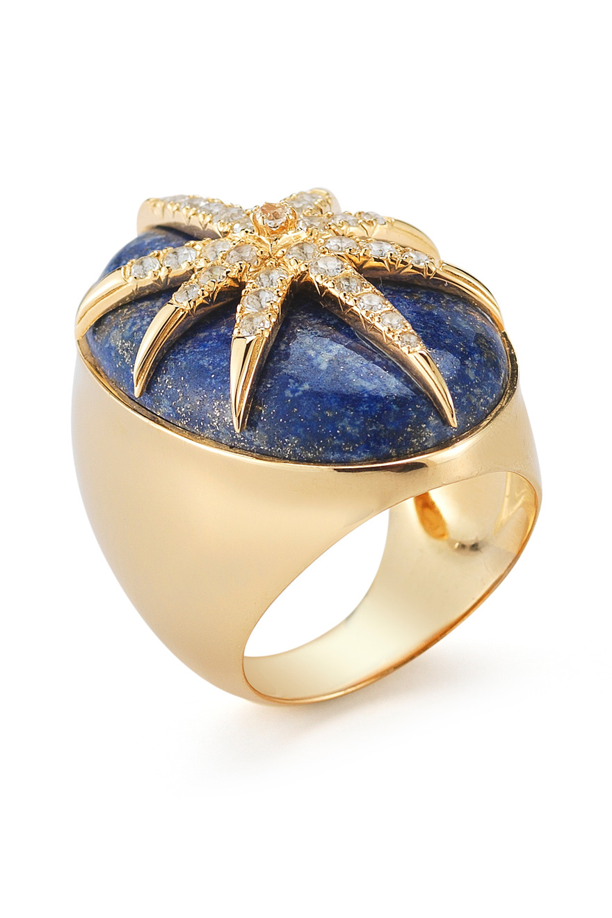 Northern Star Oval Cabochon Ring