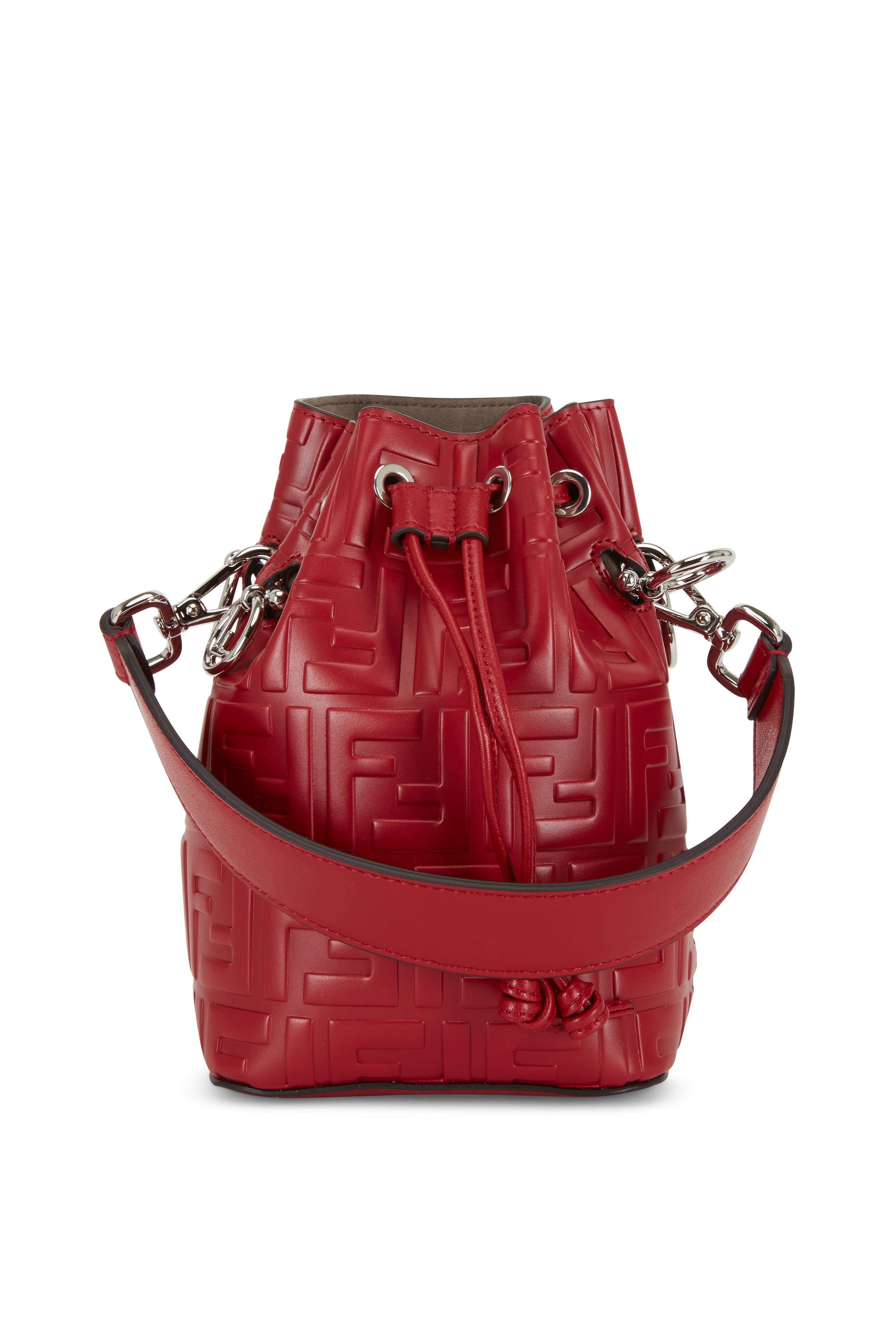 red fendi bucket bag