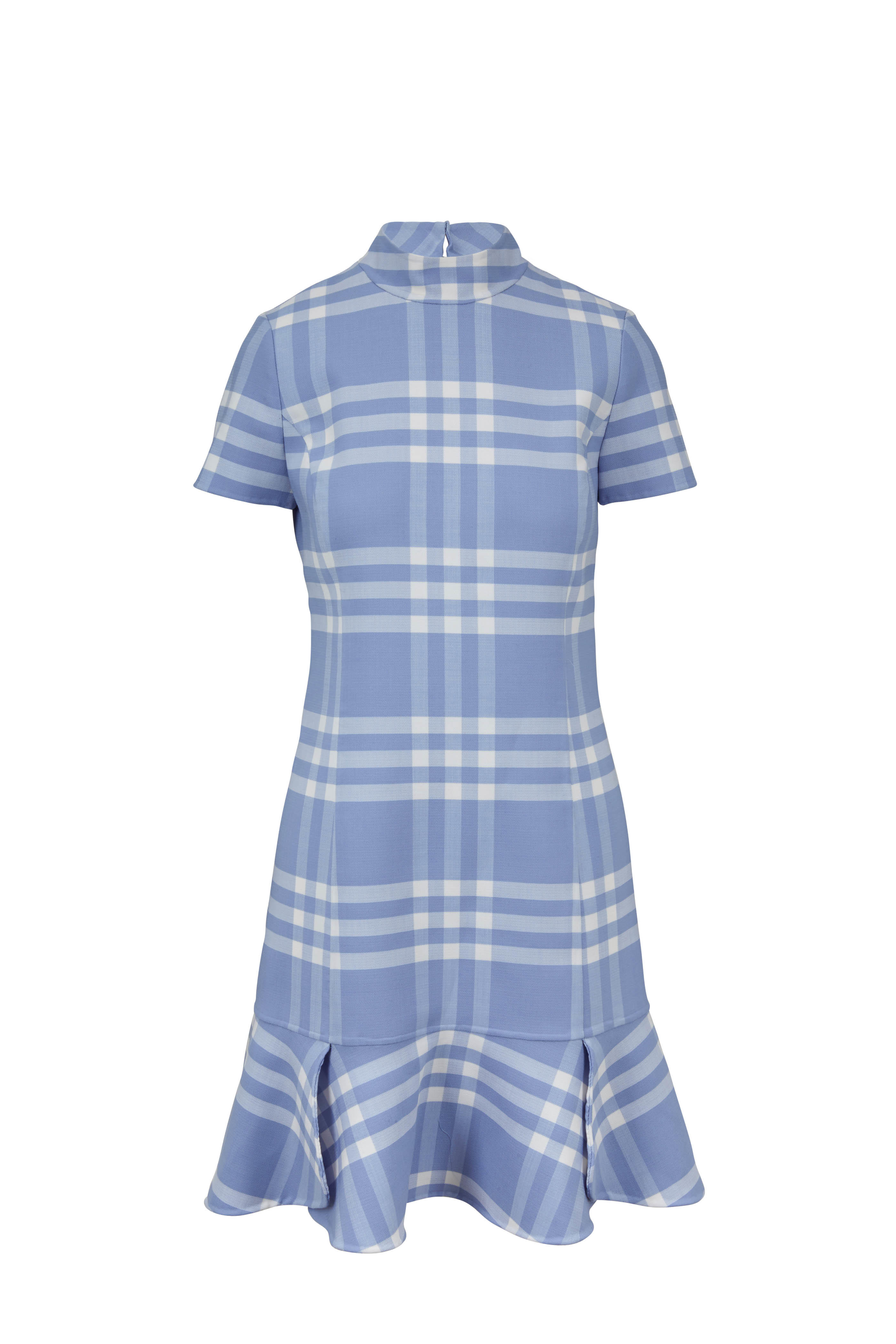 oscar de la renta light blue dress