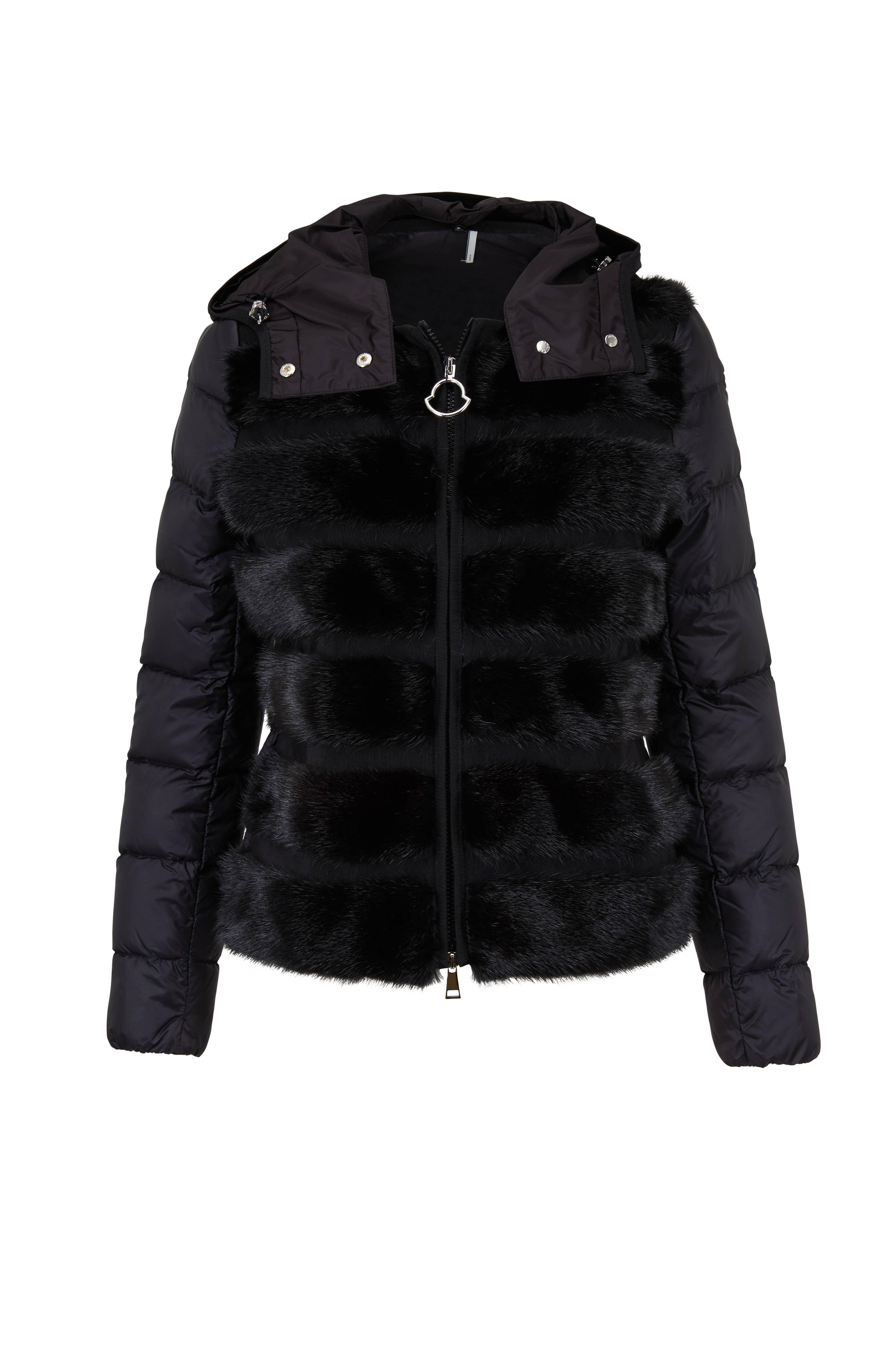 Moncler - Riga Mink Panel Puffer Jacket 