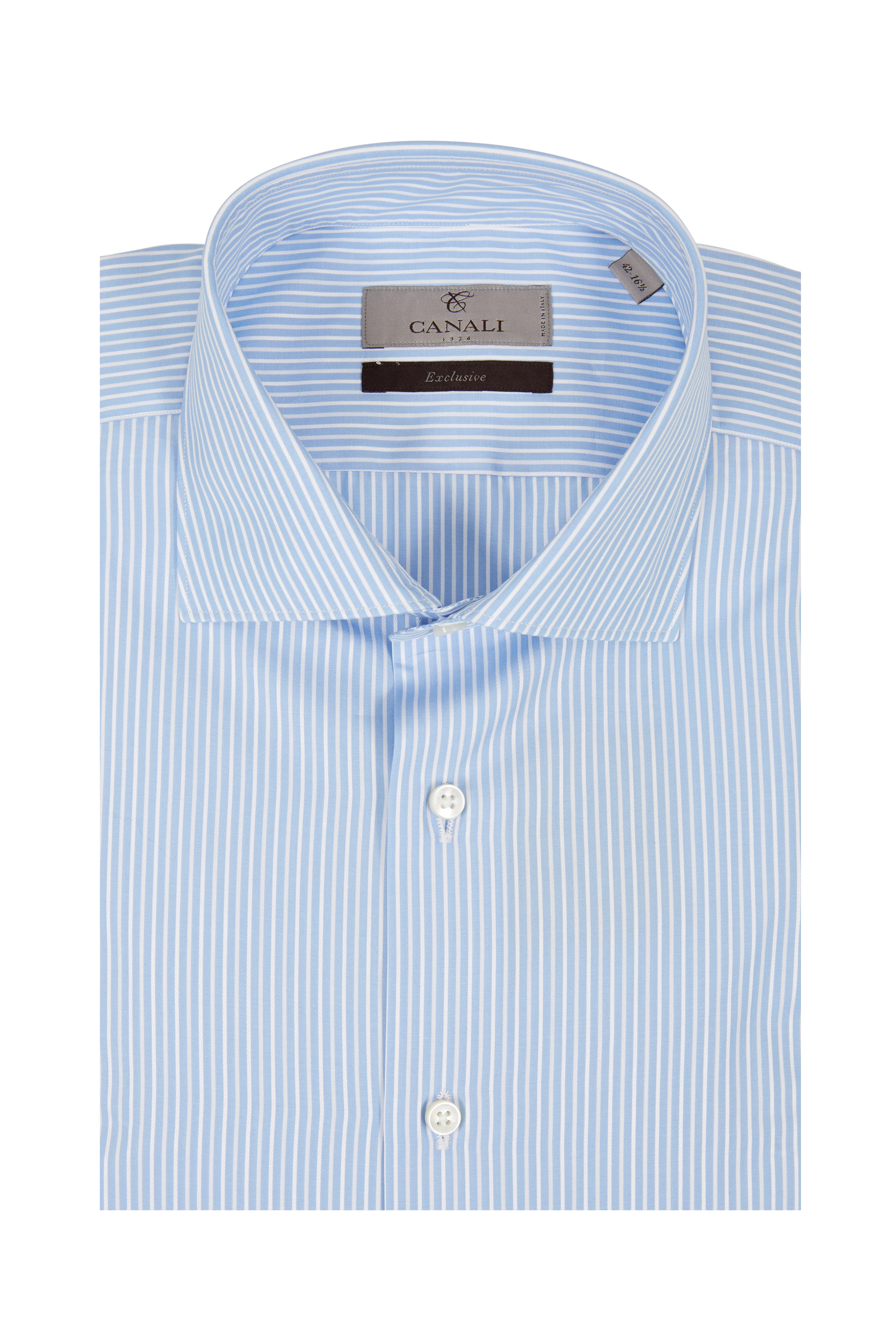 light blue striped dress shirt