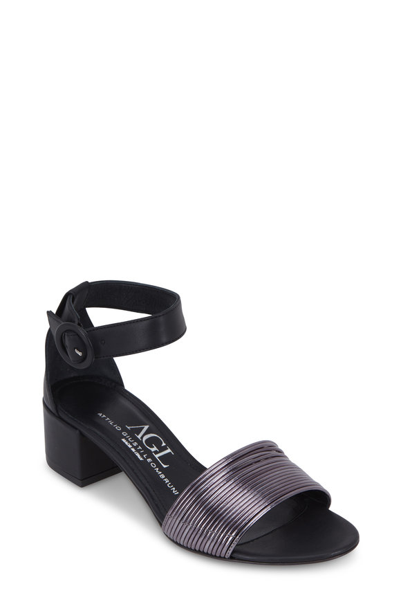 agl black sandals