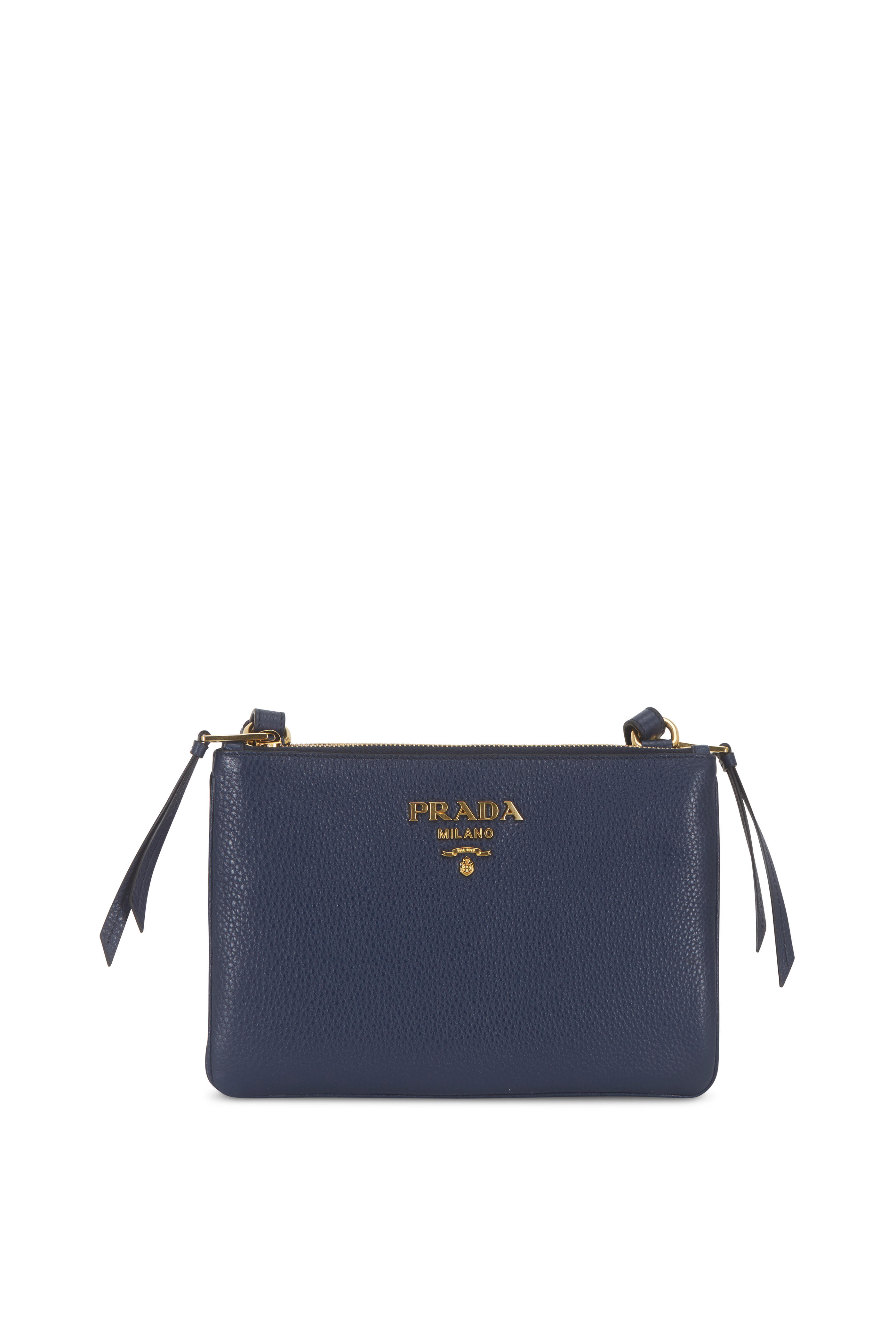 prada double zipper crossbody