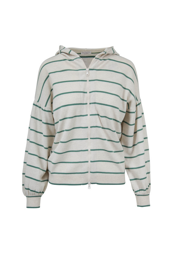 Écharpe BRUNELLO CUCINELLI Authentique - Cashmere & Soie - Fait Main En Italie - Occasion Bon État