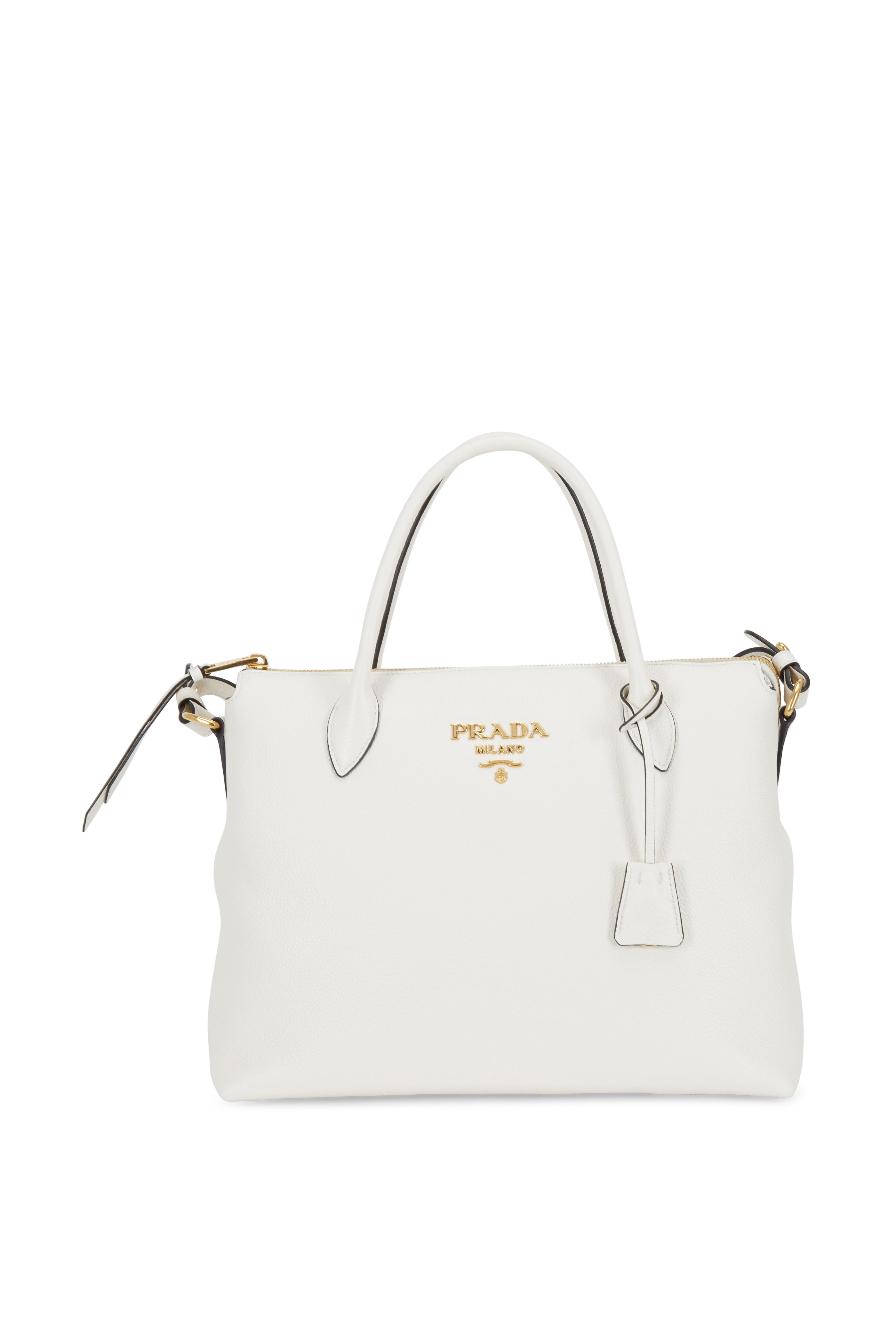 white prada shoulder bag