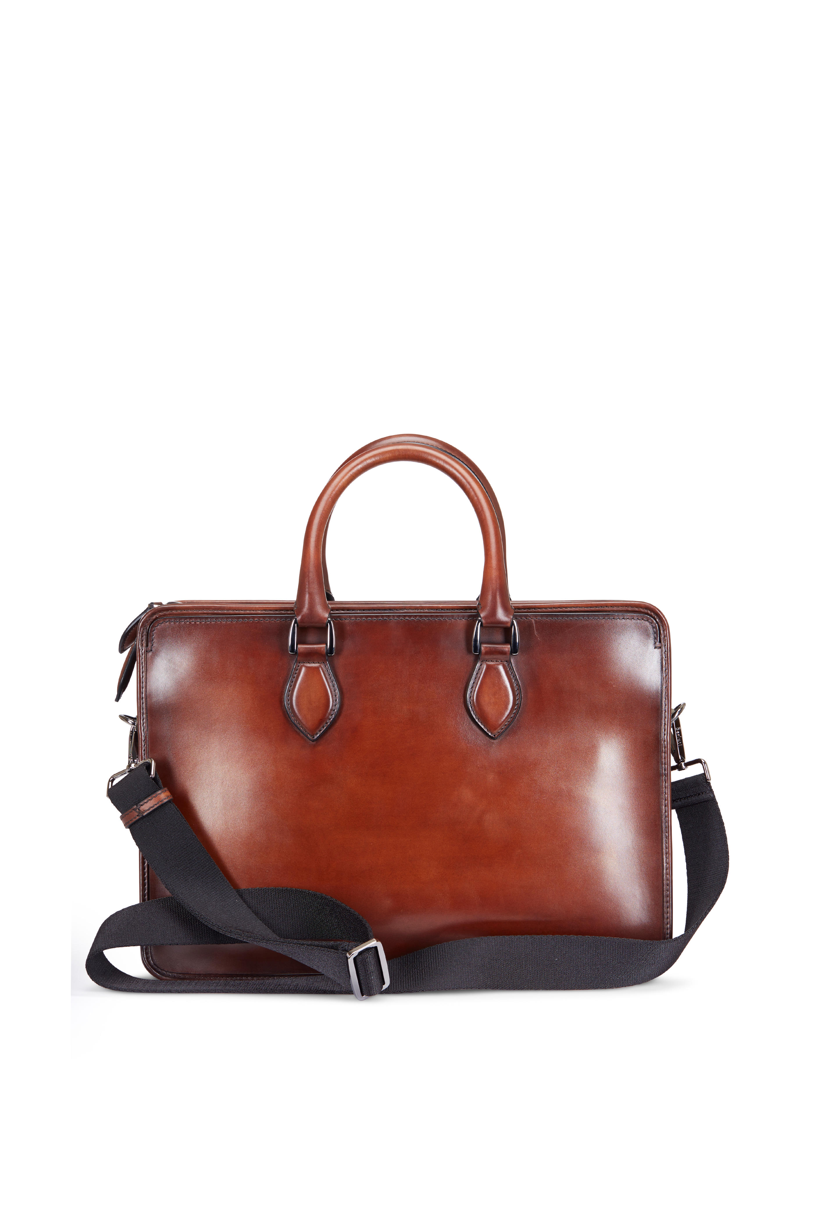 mini leather briefcase