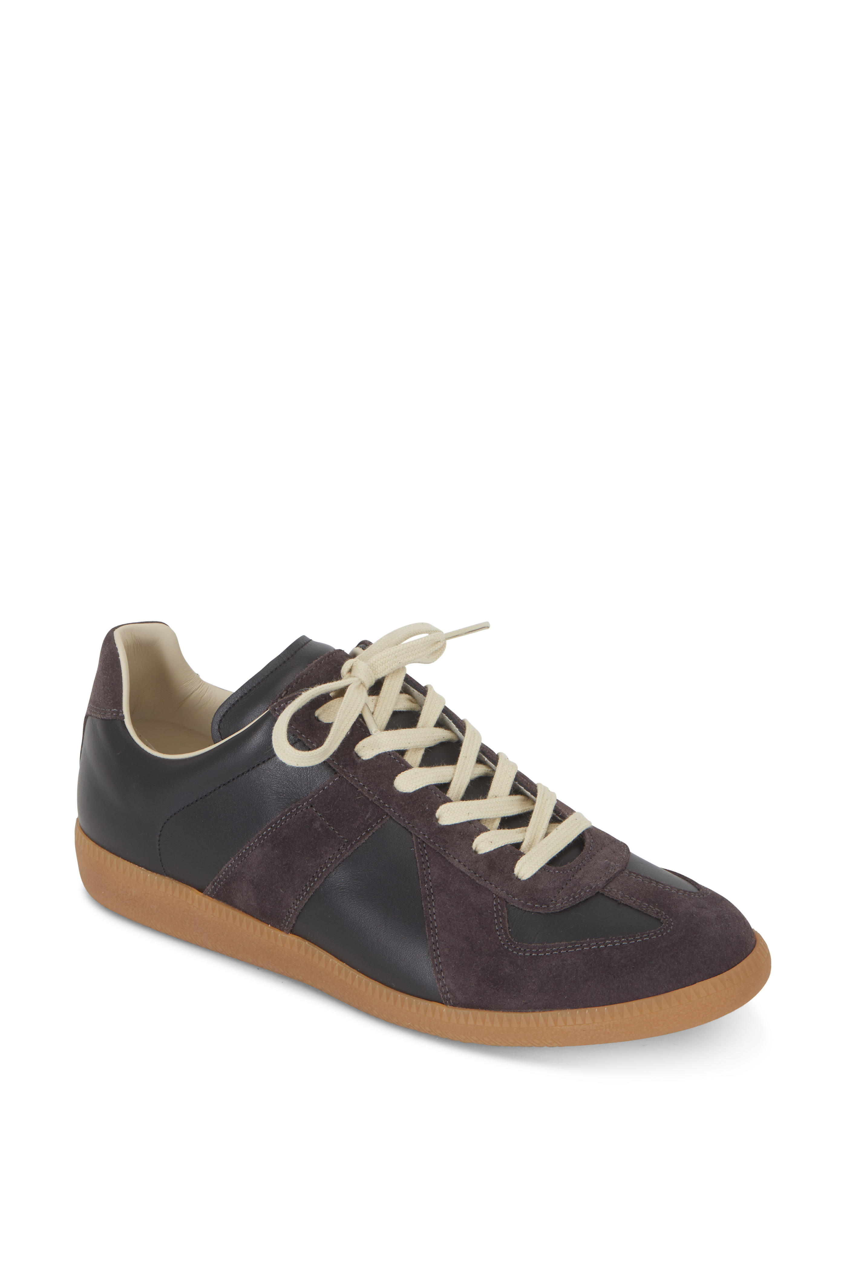 maison margiela suede sneakers